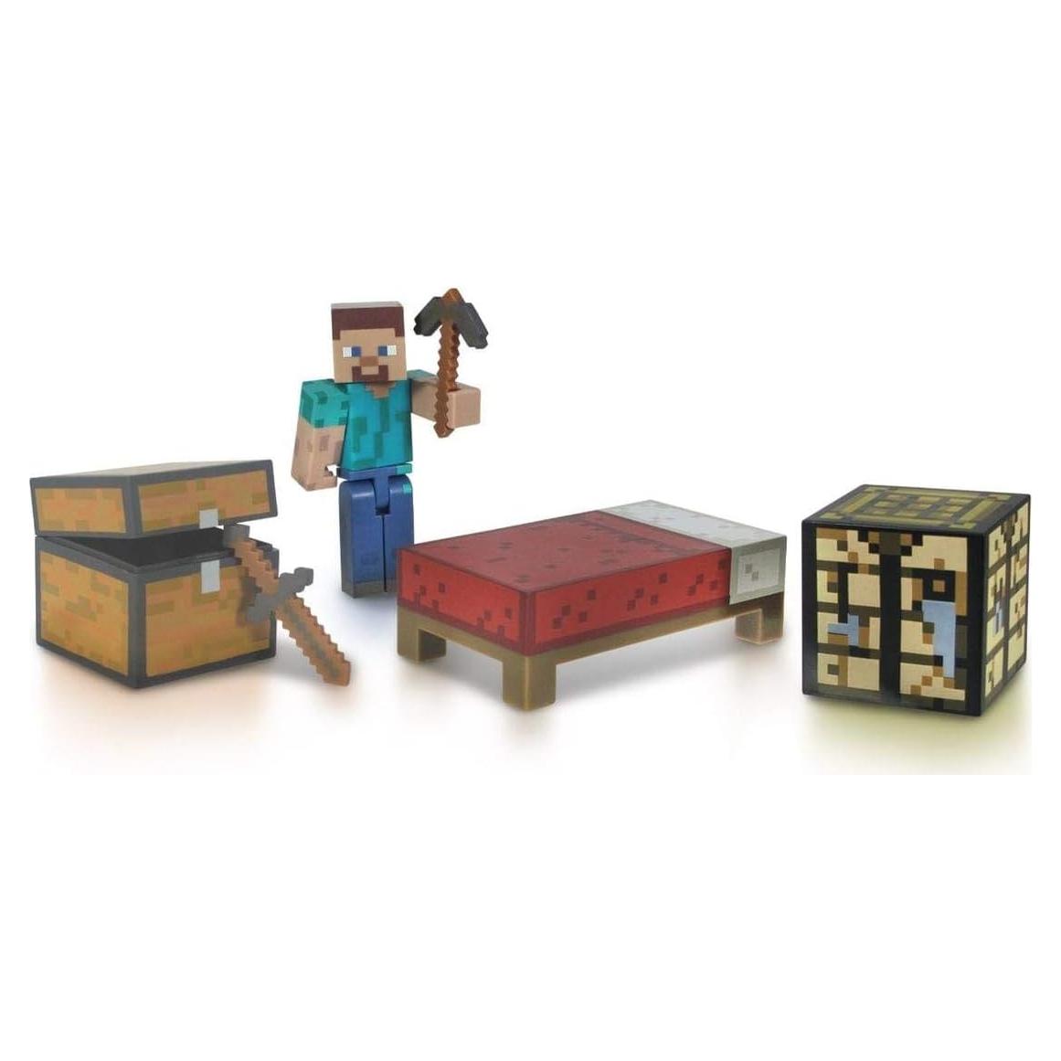 Paquete de Supervivencia Minecraft Jazwares Steve y Accesorios