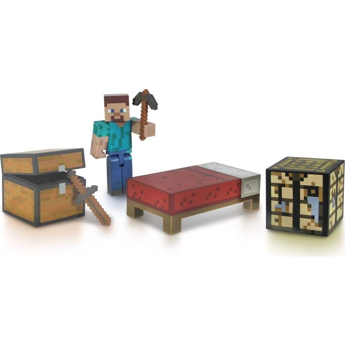 Paquete de Supervivencia Minecraft Jazwares Steve y Accesorios