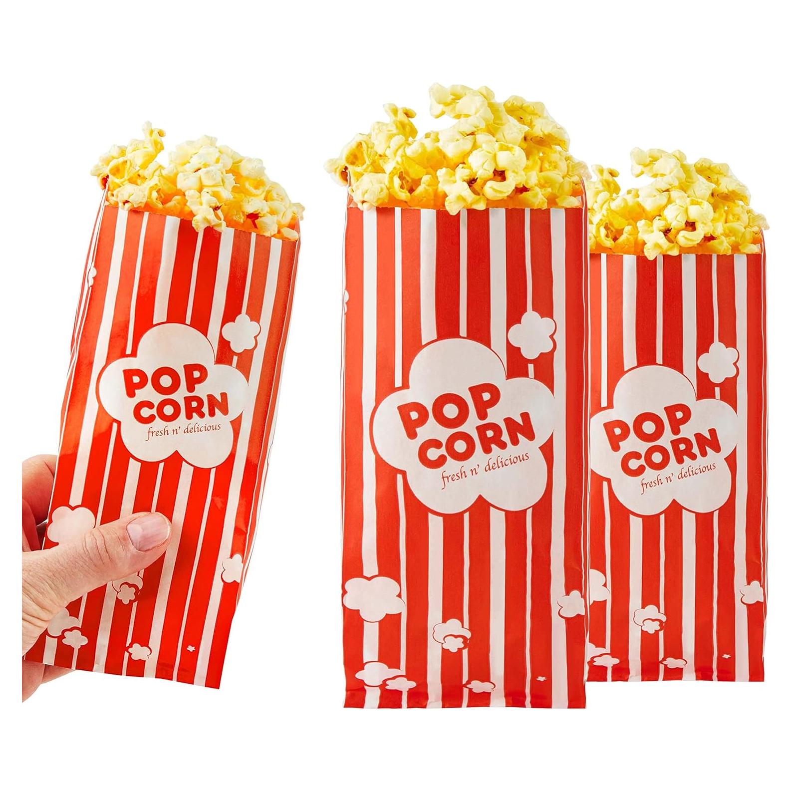 Bolsas de Papel para Palomitas Stock Your Home 100 Unidades 28g