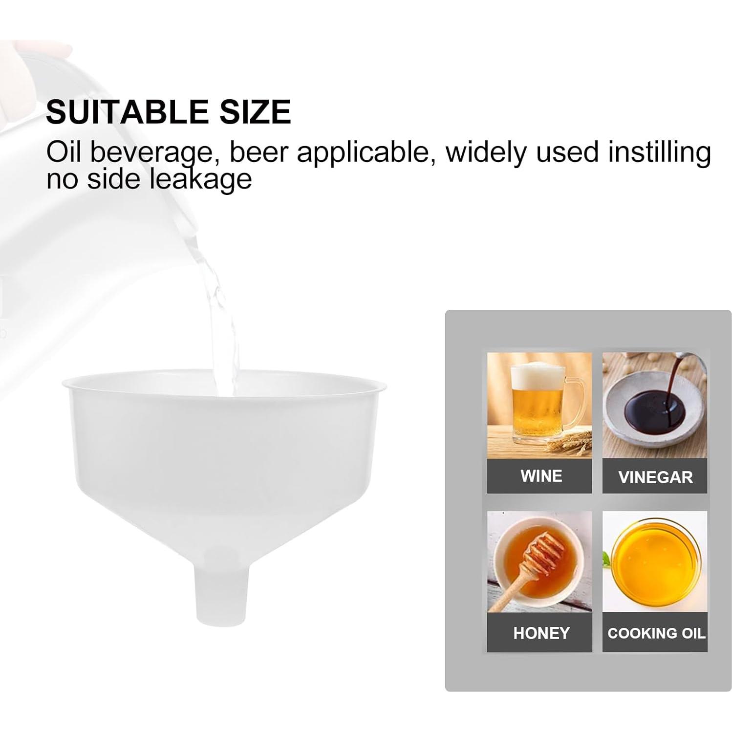 Embudo de Cocina DOITOOL Grande Plástico 24 cm Boca Ancha