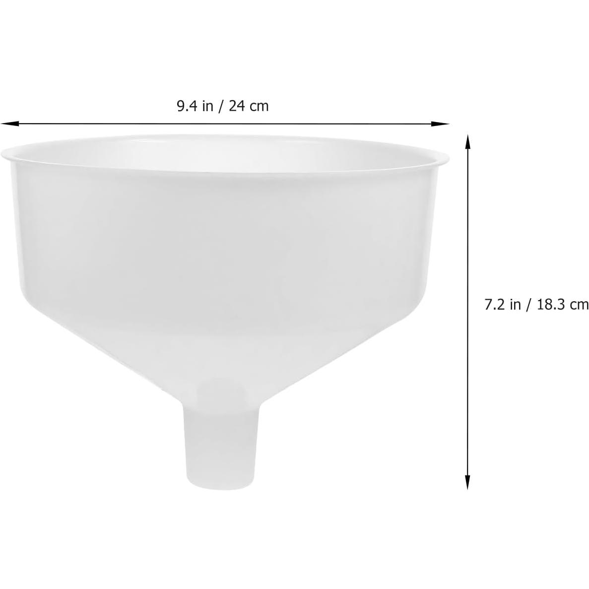 Embudo de Cocina DOITOOL Grande Plástico 24 cm Boca Ancha