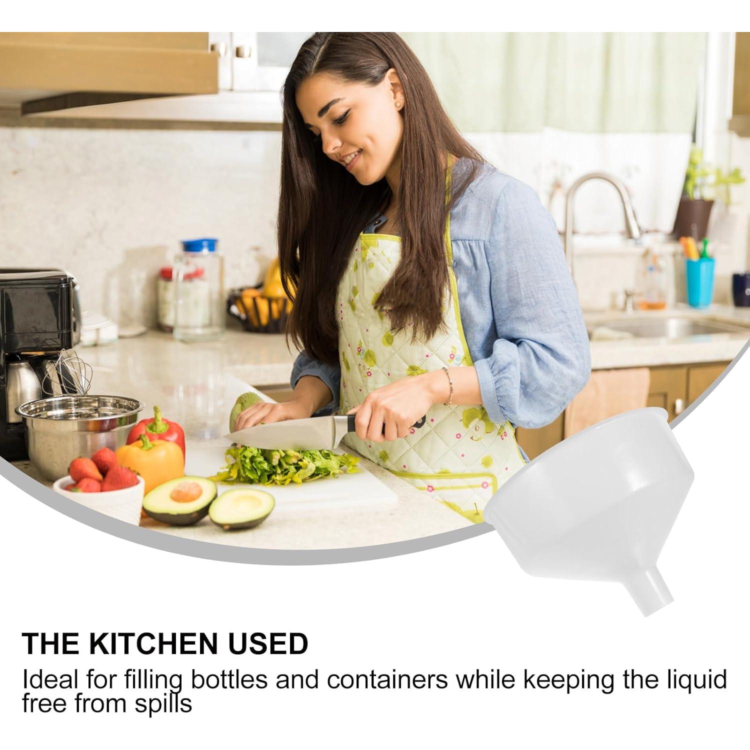 Embudo de Cocina DOITOOL Grande Plástico 24 cm Boca Ancha