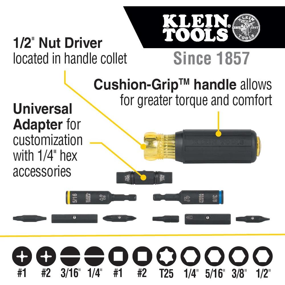 Kit Multímetro Digital Klein Tools MM320 + Destornillador 11 en 1