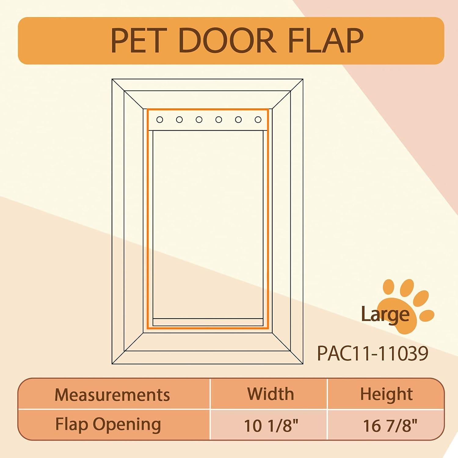 Flap de puerta para perros mediano PetSafe PAC 11-11038 20.6x32.7cm (2 Pzs)