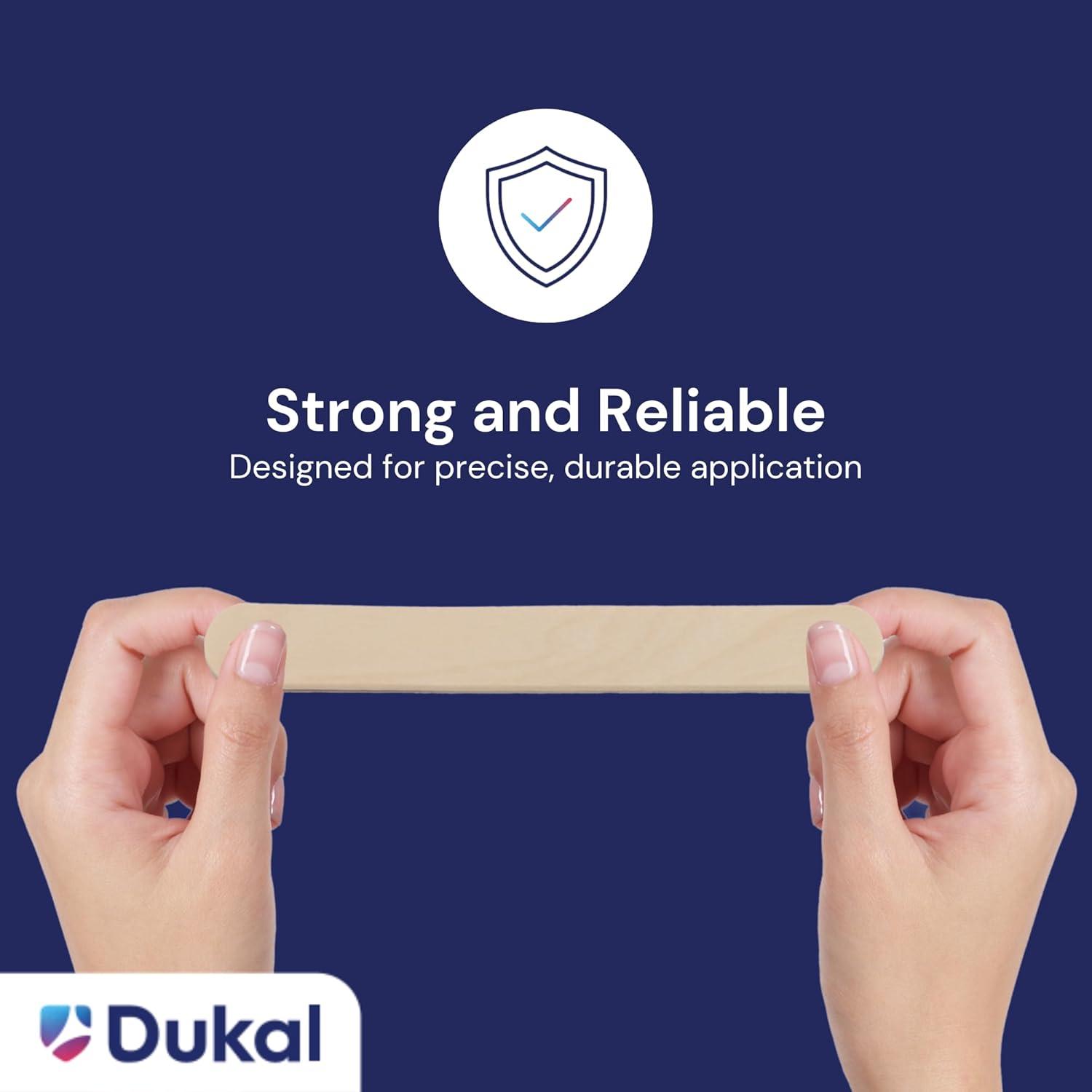 Palitos de Cera de Madera Grandes Dukal - 100 Unidades para Depilación