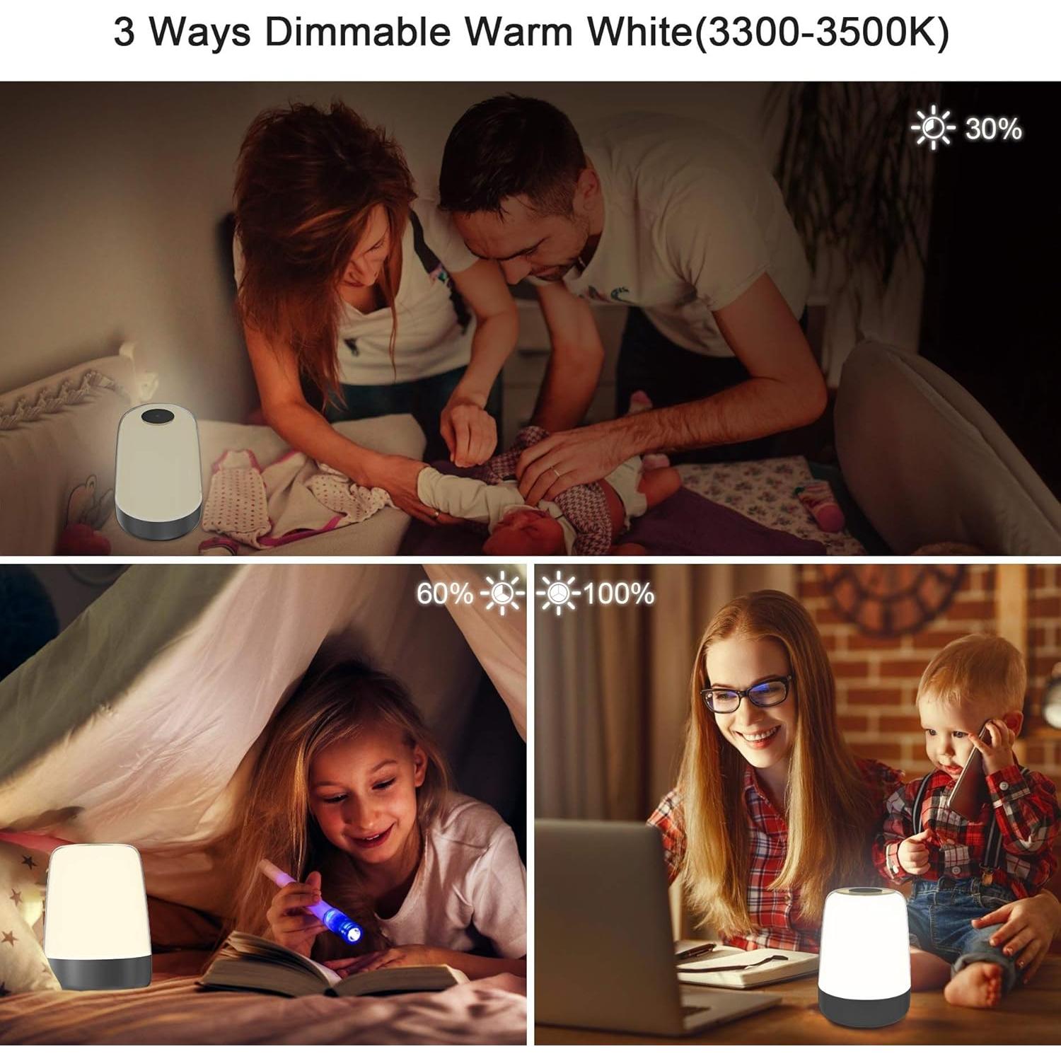 Reloj Despertador winshine con Luz Nocturna y Simulación de Amanecer