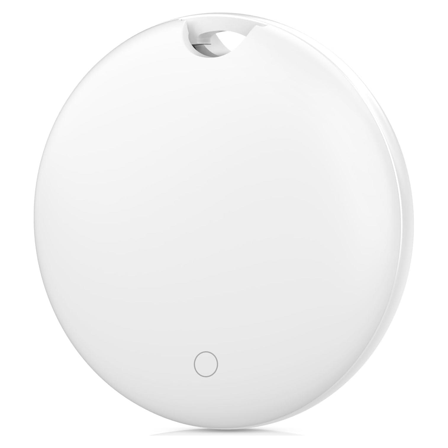 Luggage Tracker, Key Finder, Smart Bluetooth Tracker Pairs with Find My (iOS Only), Item Locator for Wallets, Keys，Louder Alert, Replaceable Battery (White)