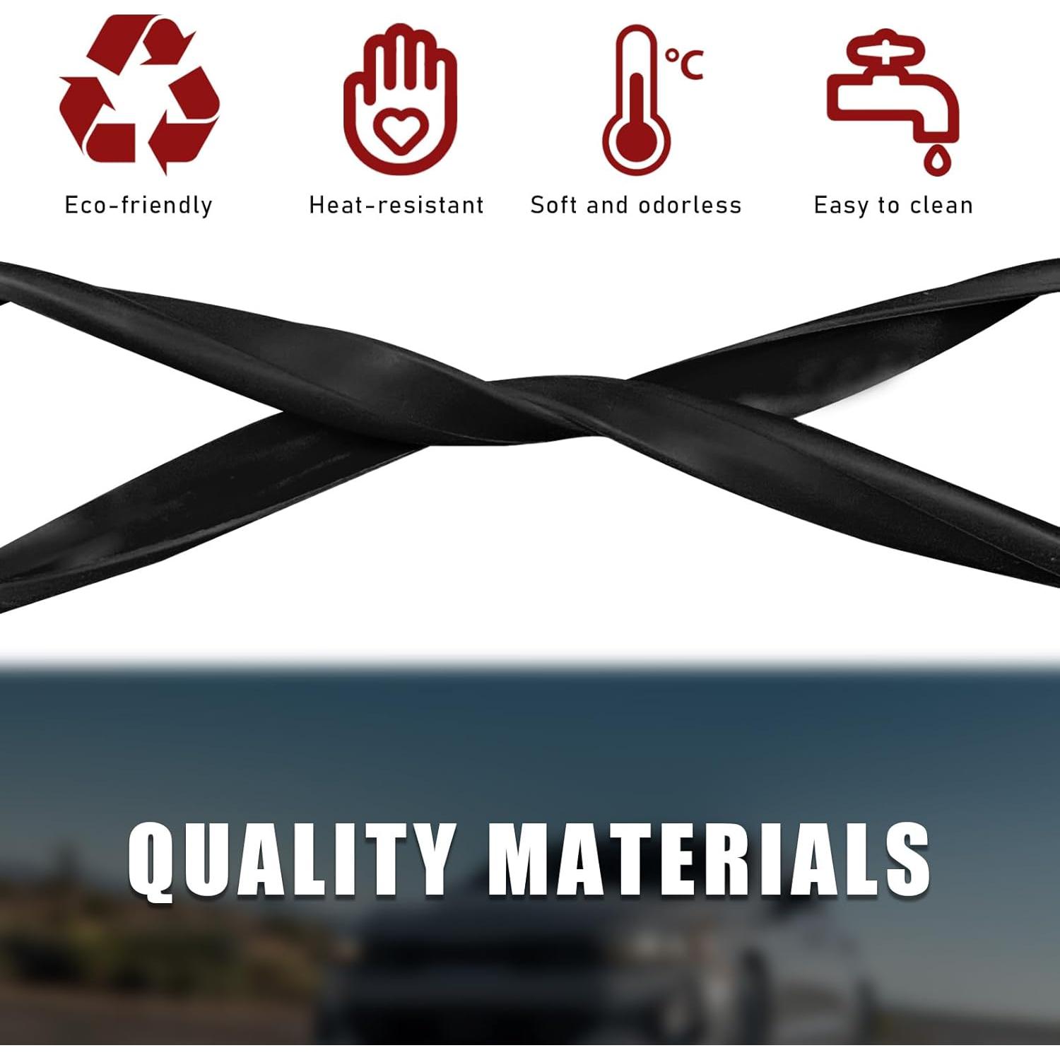 Marco Protector Espejo Retrovisor Ohleats Negro 19x5.5cm