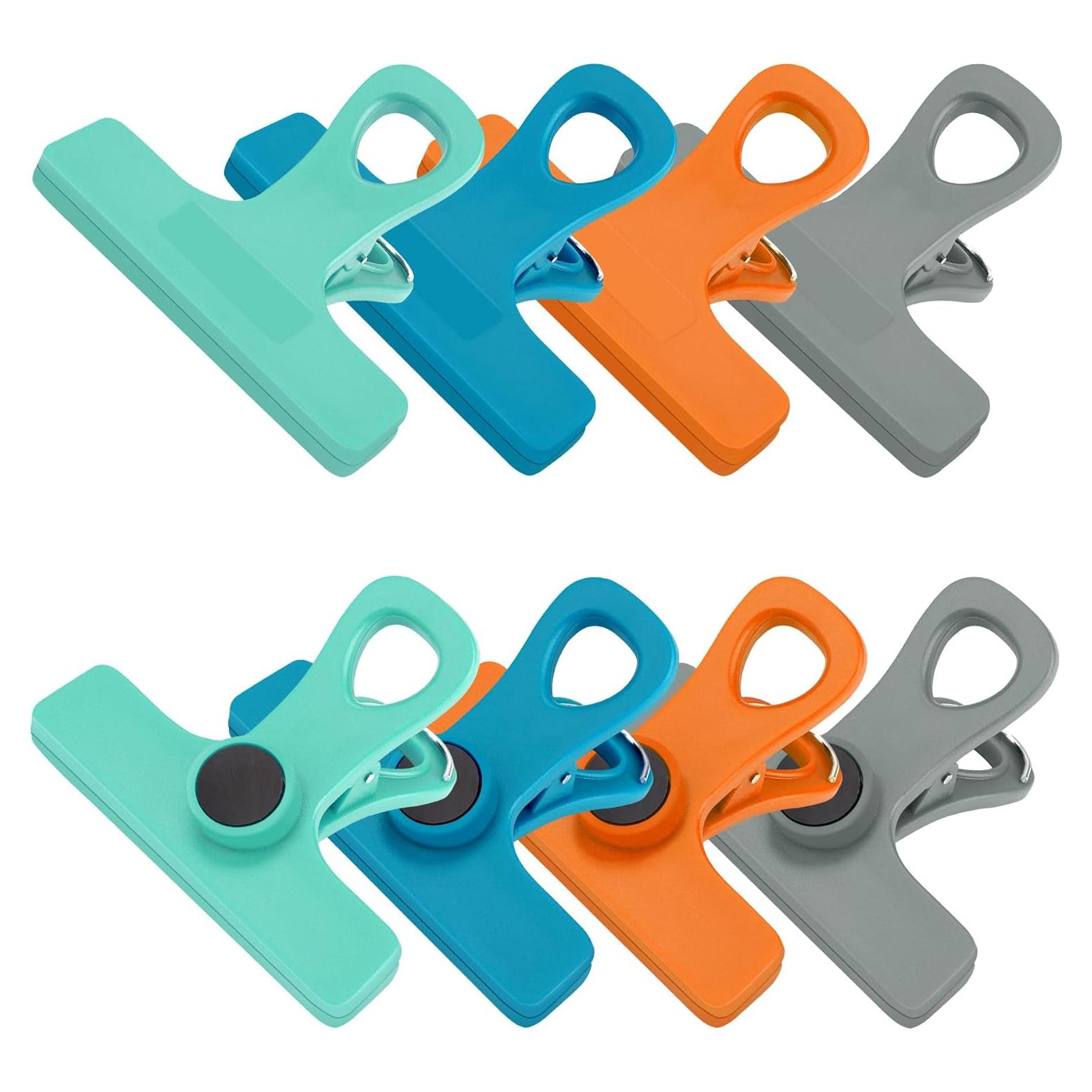 Clips Magnéticos TACGEA para Alimentos - 8 Piezas Multicolor