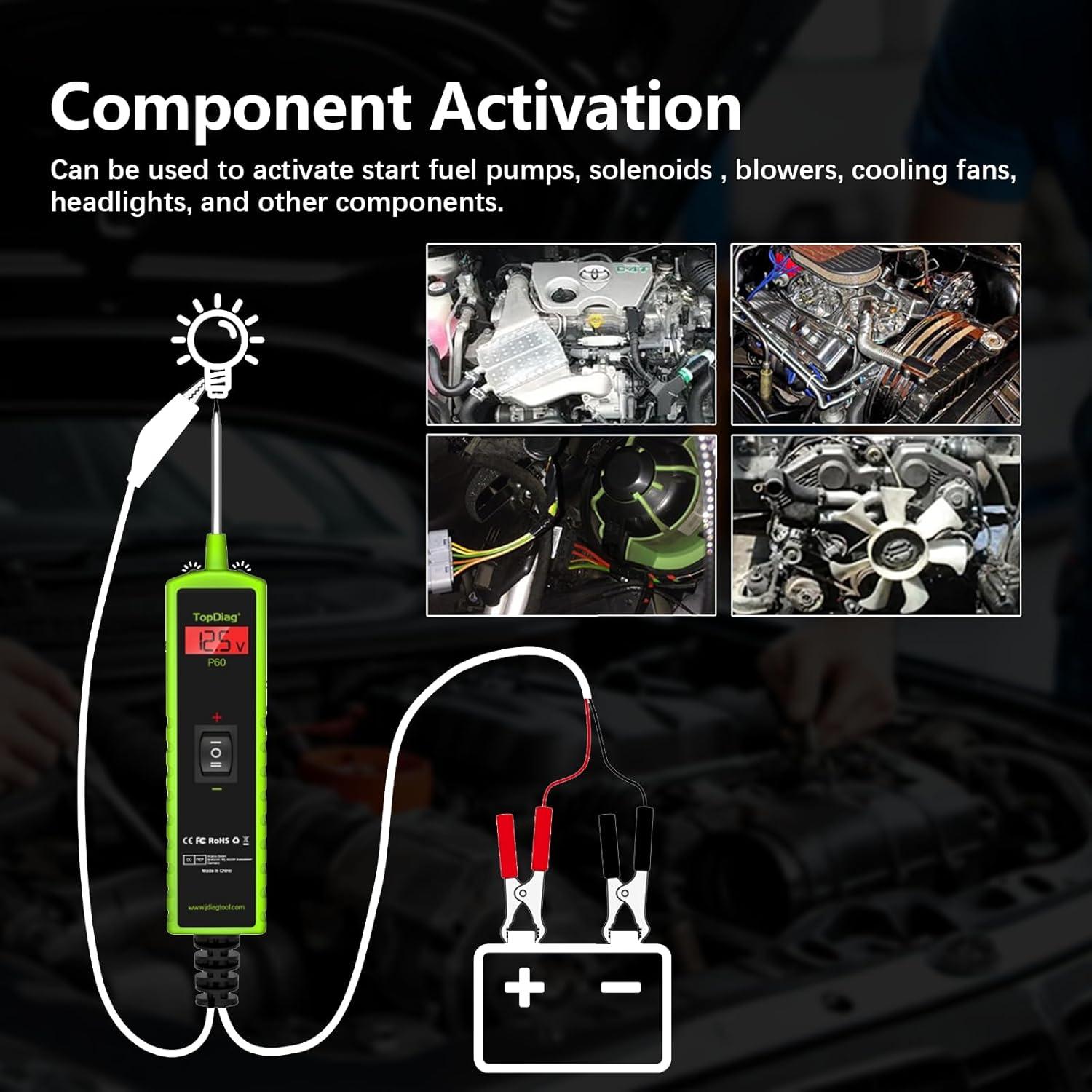 Probador de Circuito Automotriz TopDiag P60 6V-24V