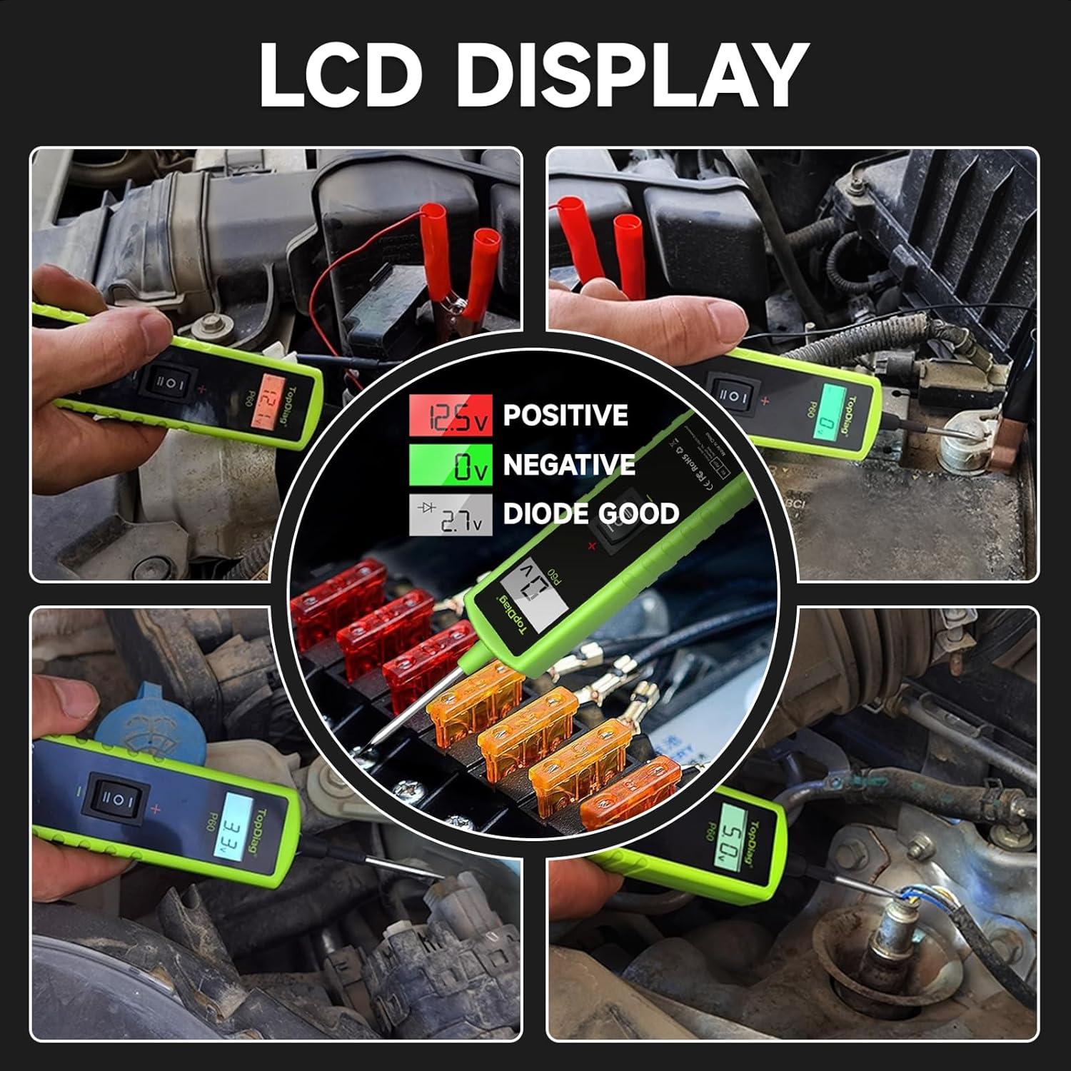 Probador de Circuito Automotriz TopDiag P60 6V-24V