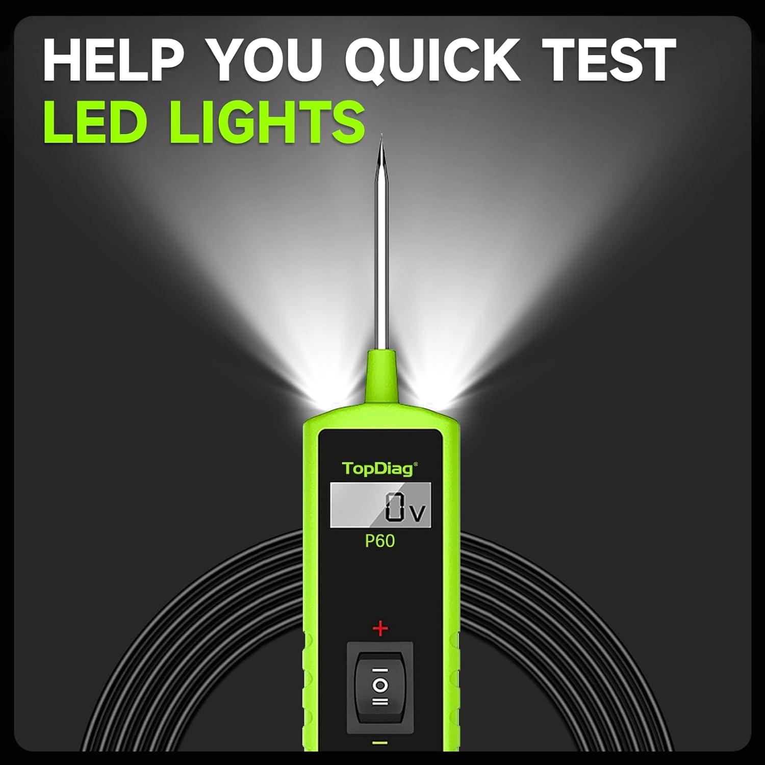 Probador de Circuito Automotriz TopDiag P60 6V-24V