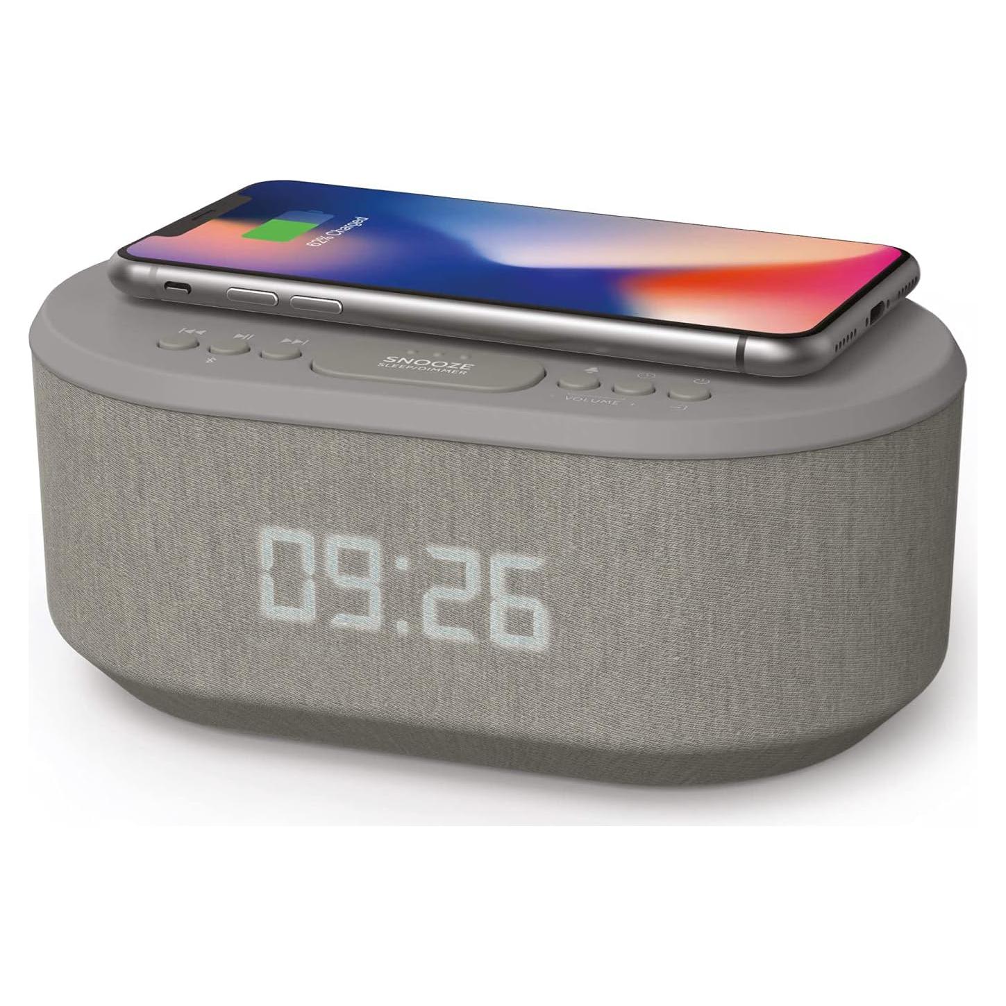 Reloj Despertador i-box Dawn con Carga Inalámbrica y Bluetooth