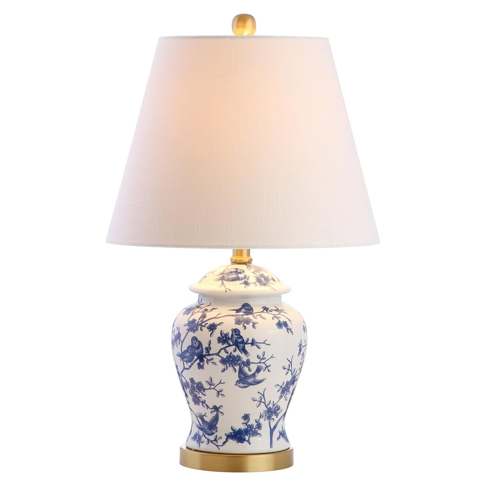 Lámpara de mesa JONATHAN Y modelo JYL3005A LED 55.88cm azul/blanco