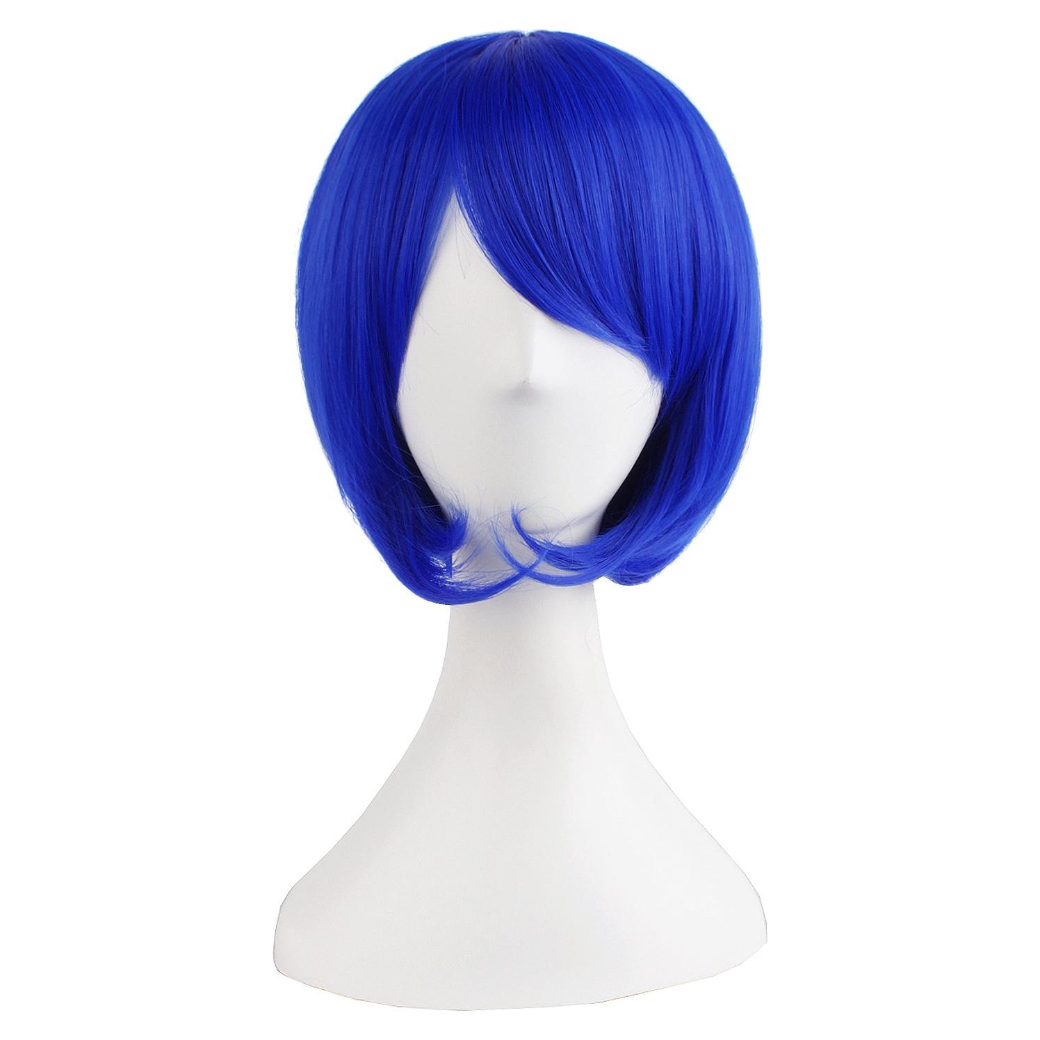 Peluca BOB Recta Corto MapofBeauty Azul Marino 30 cm
