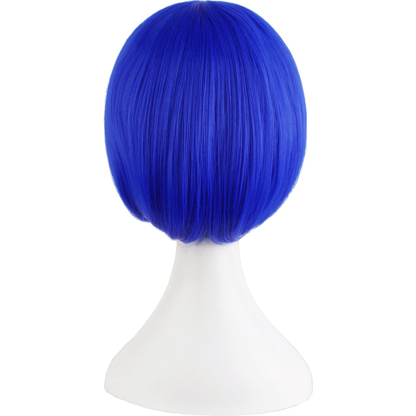 Peluca BOB Recta Corto MapofBeauty Azul Marino 30 cm