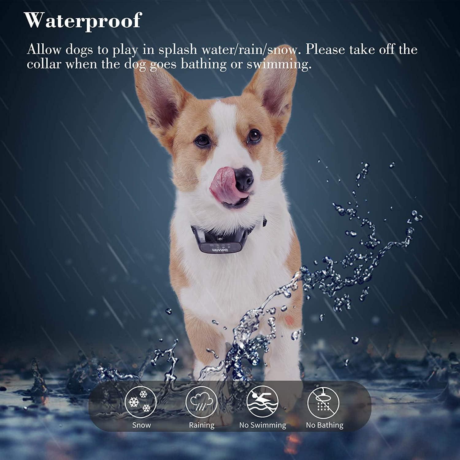 Citronella Dog Training Collar with Remote, Auto + Manual 2 Modes, Spray + Beep Citronella Dog Bark Control Collar, No Electric Shock Humane Safe Rechargeable Waterproof Anti Bark Device for Dogs