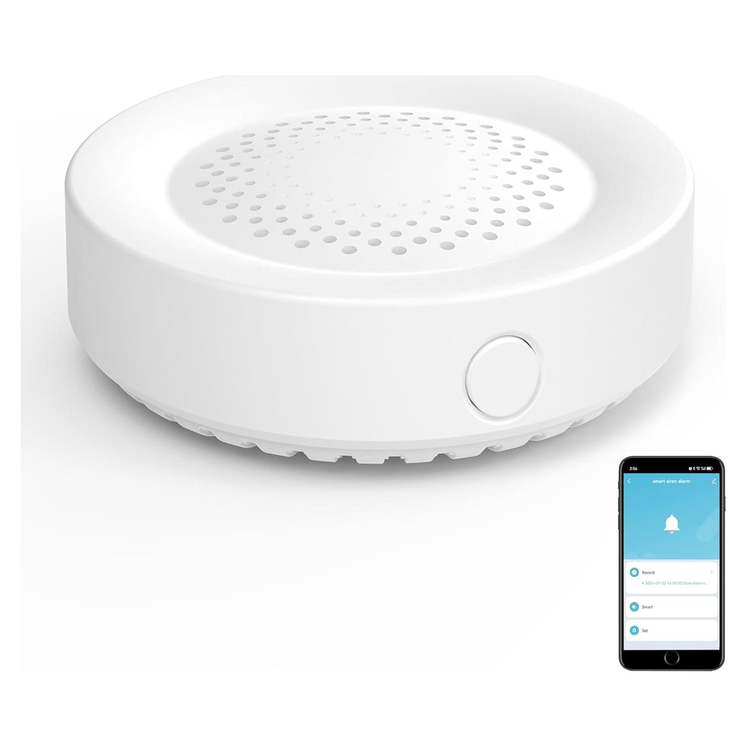 Sirena de Alarma WiFi Gaoducash 100dB Control App Tuya