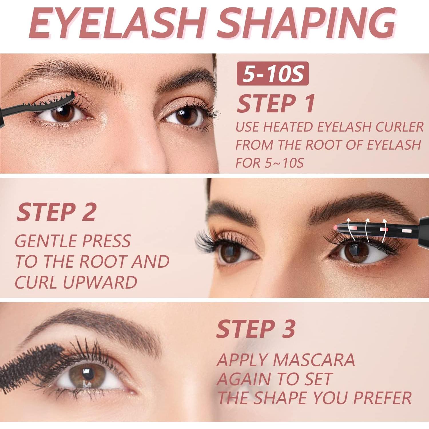 Rizador de Pestañas Eléctrico BUV Recargable 500mAh 2 Modos