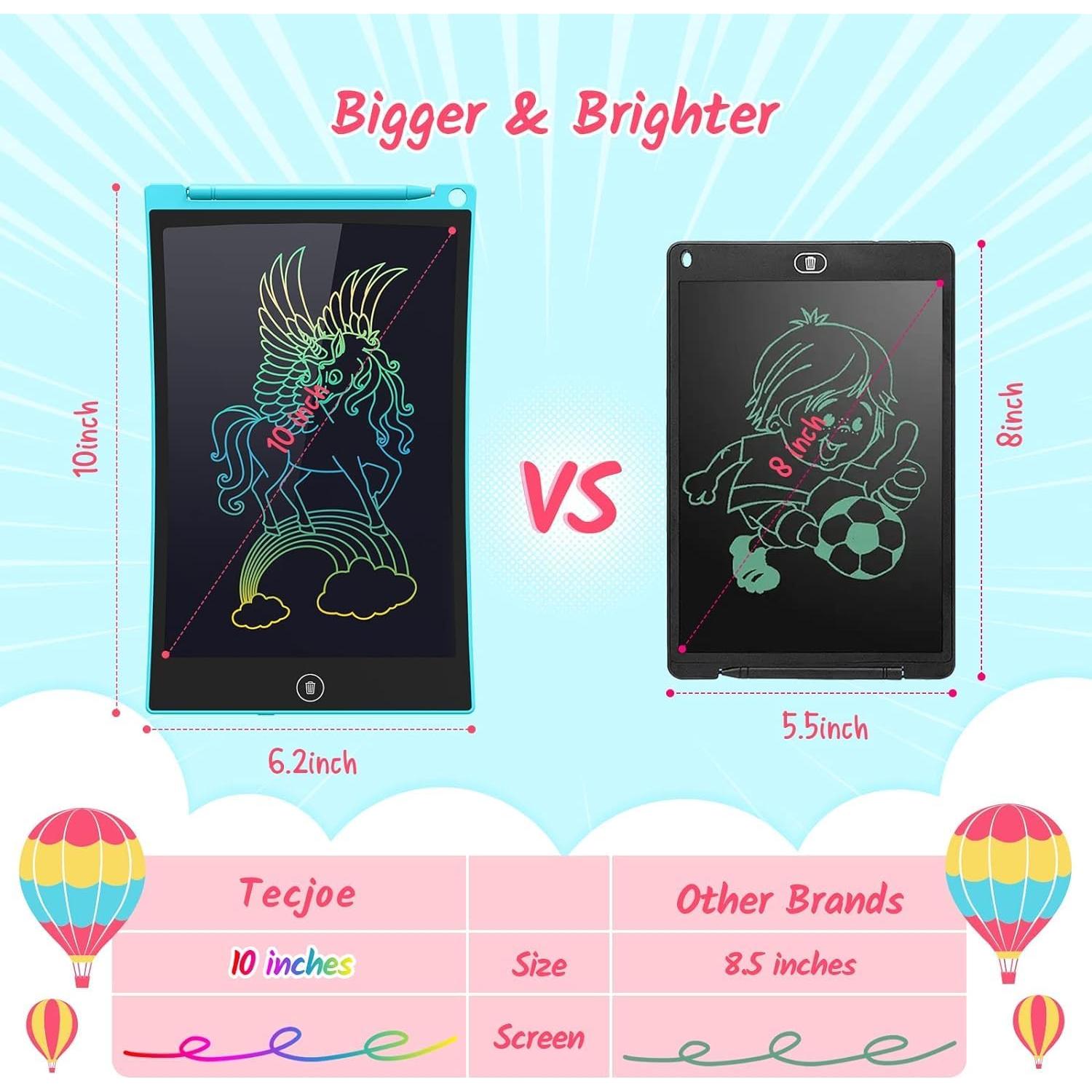 Tableta de Escritura LCD TECJOE 10" para Niños Colorida