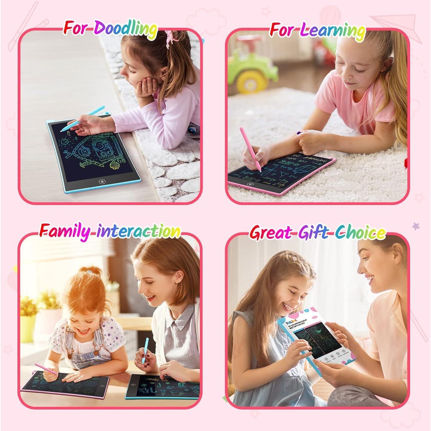 Tableta de Escritura LCD TECJOE 10" para Niños Colorida