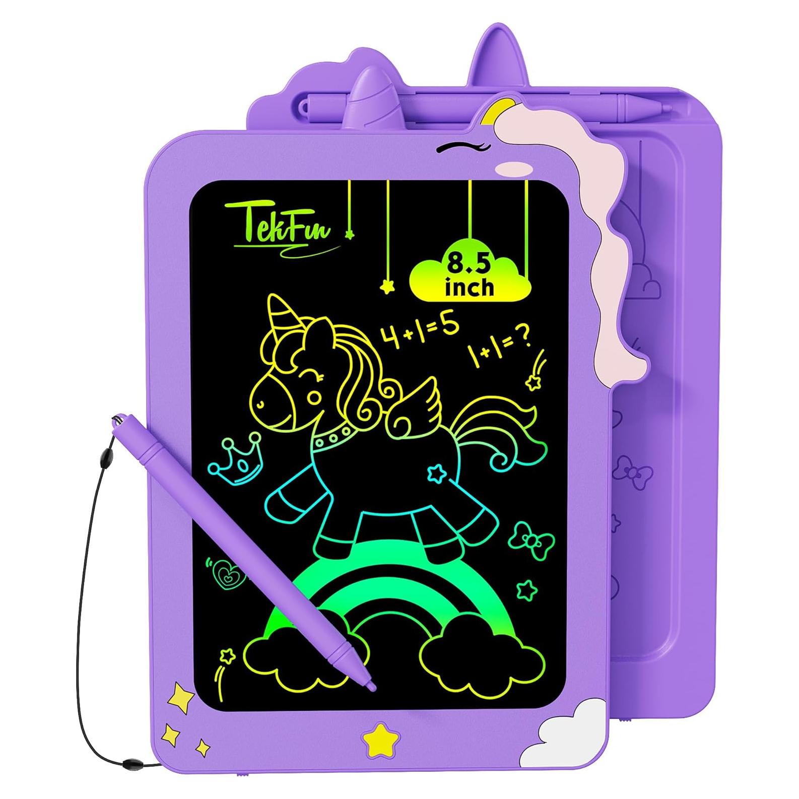 Tableta de Dibujo LCD TEKFUN 8.5" Púrpura para Niños