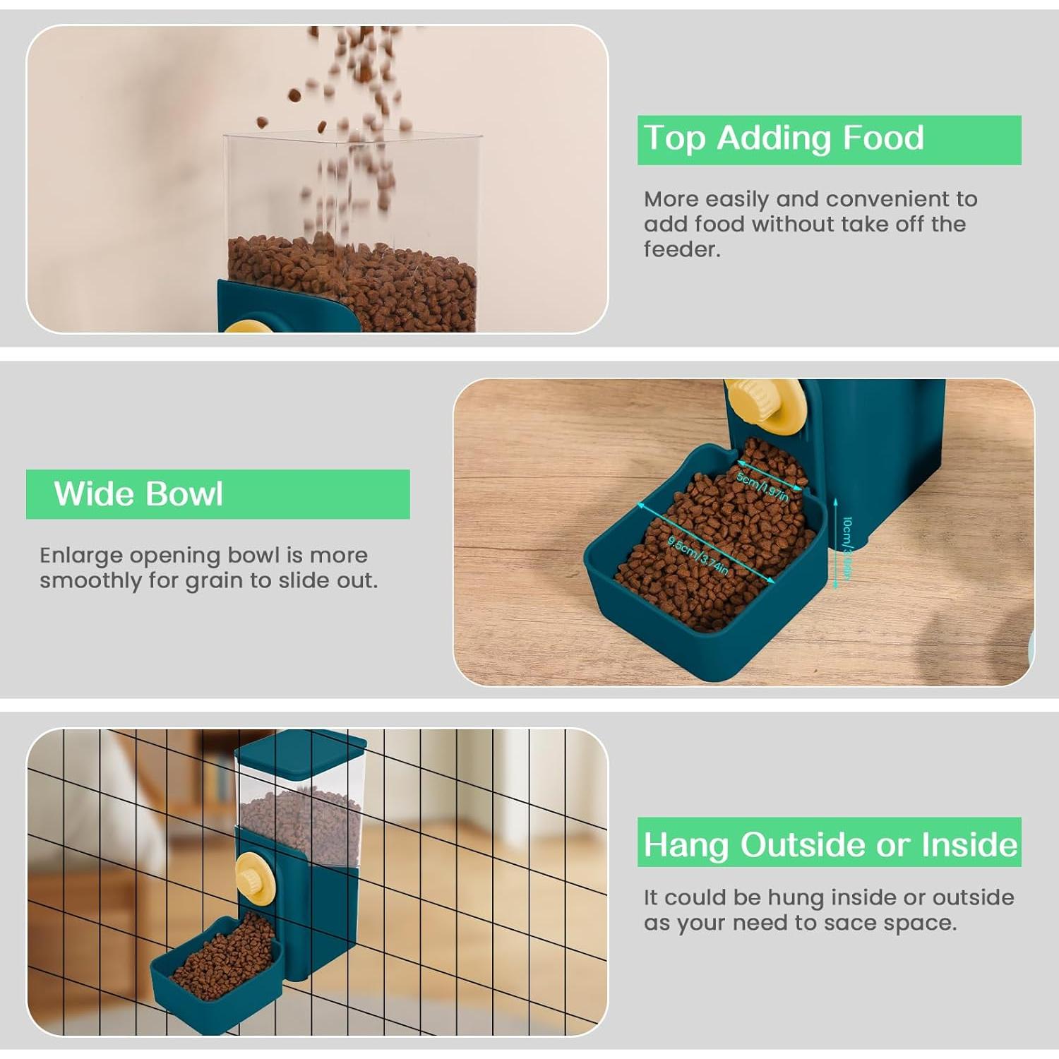 Dispensador Automático de Comida para Mascotas Hugyou 1400ml