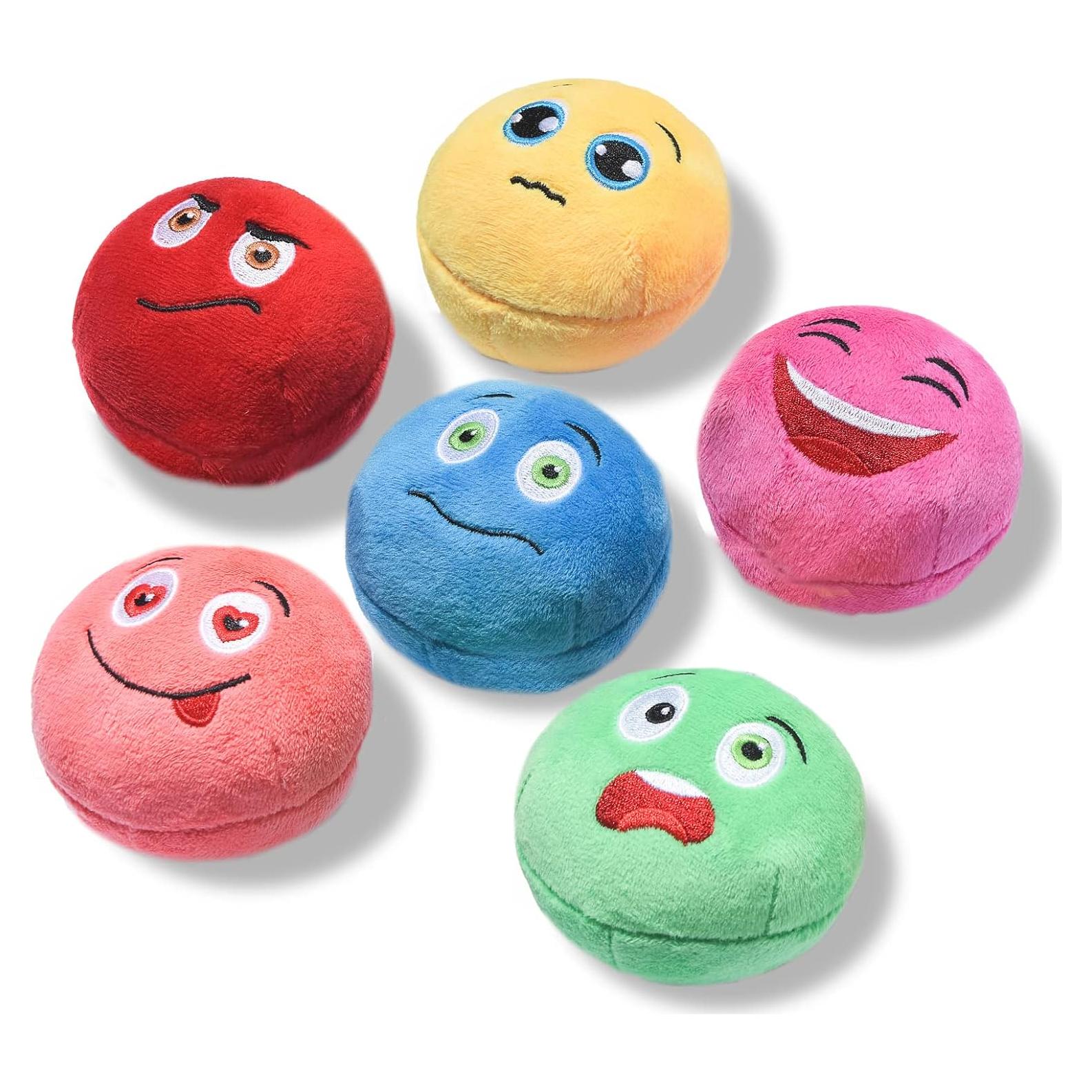 Juguetes Squeaky para Perros SCHITEC - 6 Pelotas Suaves 6.6 cm