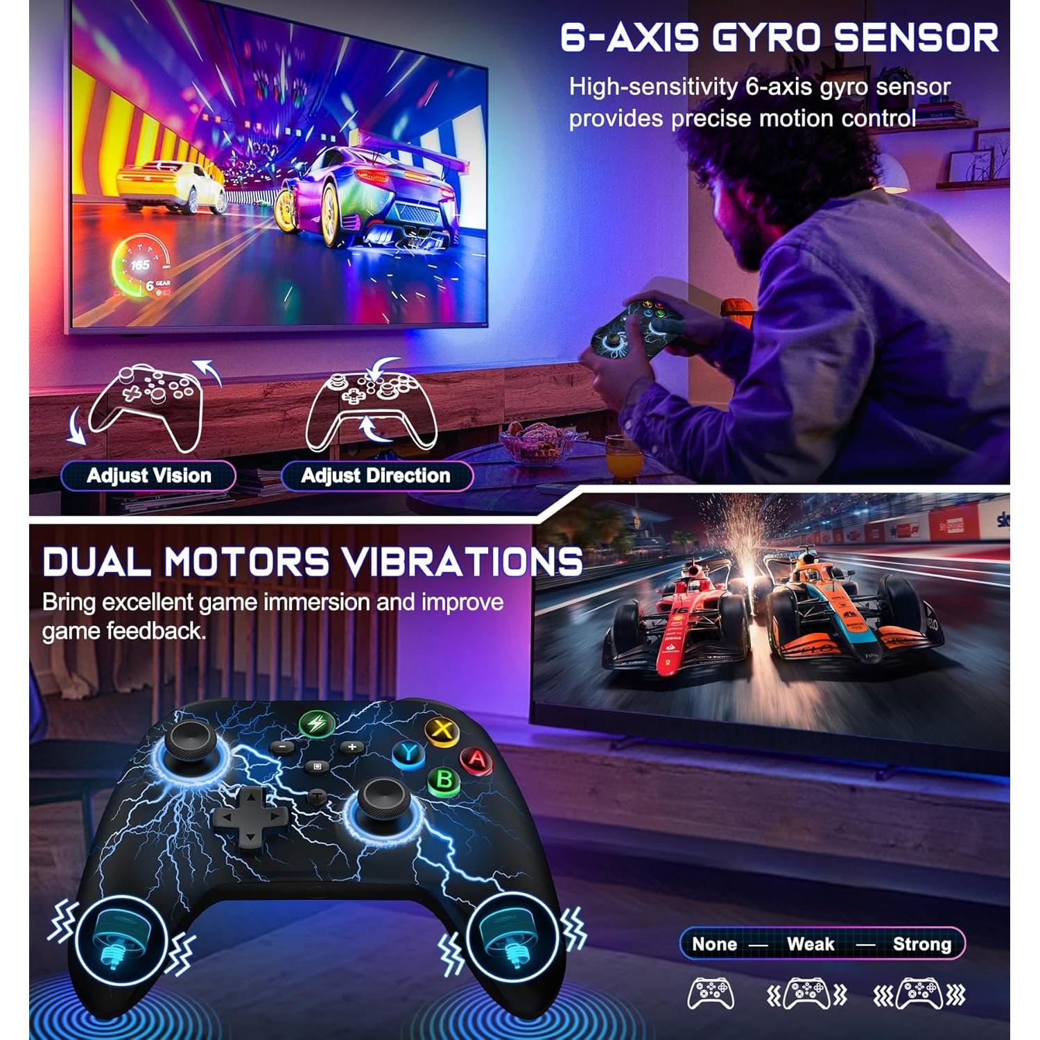 Controlador Inalámbrico NinjaPlusOX Pro para Nintendo Switch