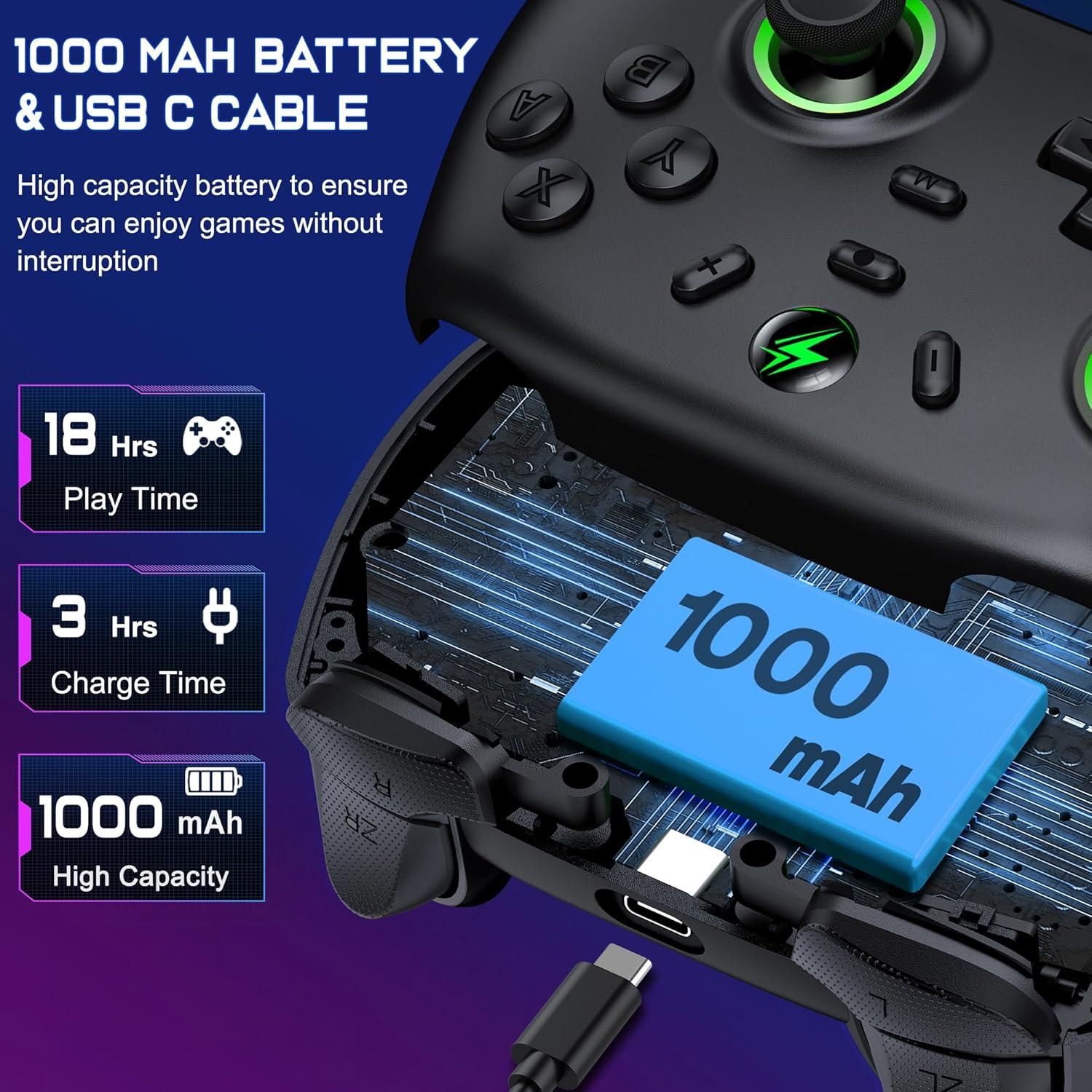 Controlador Inalámbrico NinjaPlusOX para Nintendo Switch Pro