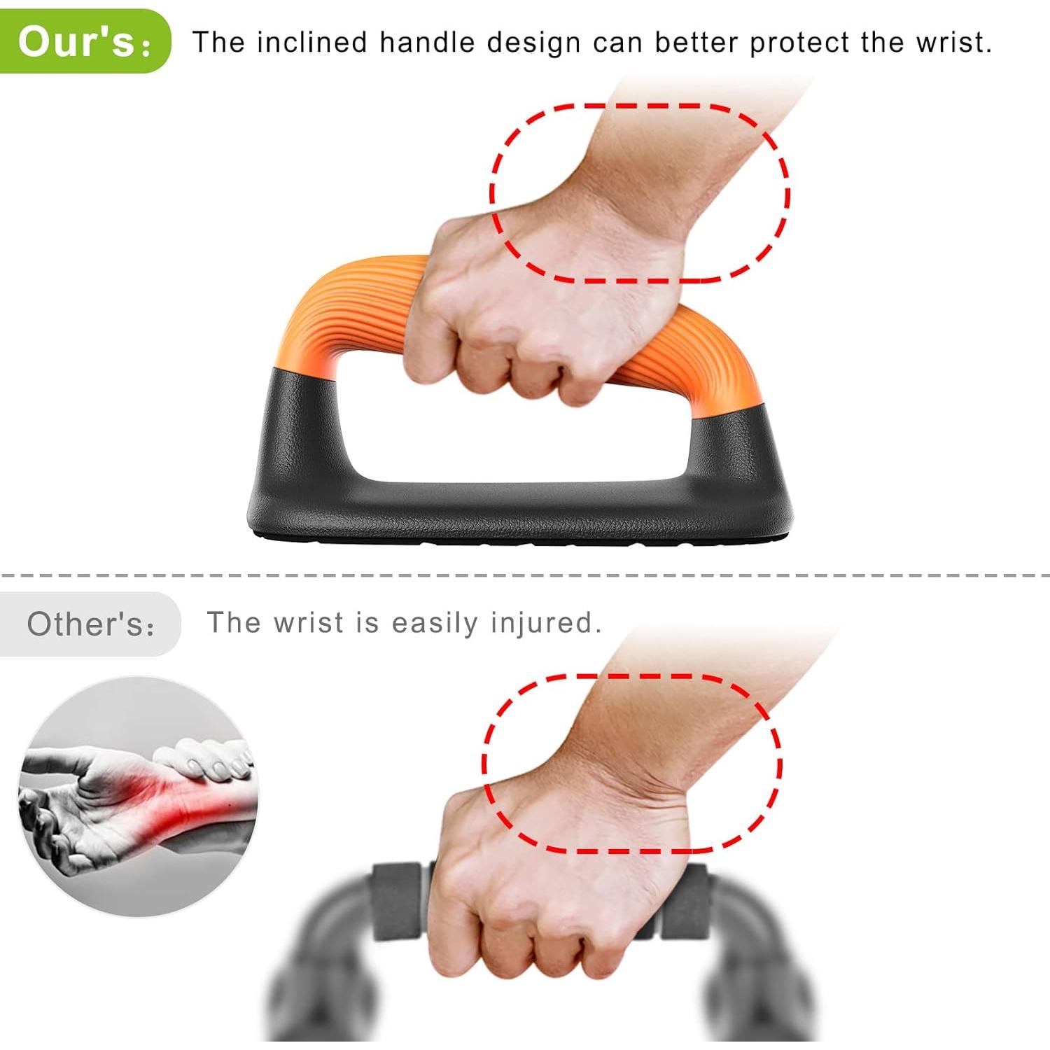 Barras de Flexiones Kipika Antideslizantes 2PCS 1000 lbs