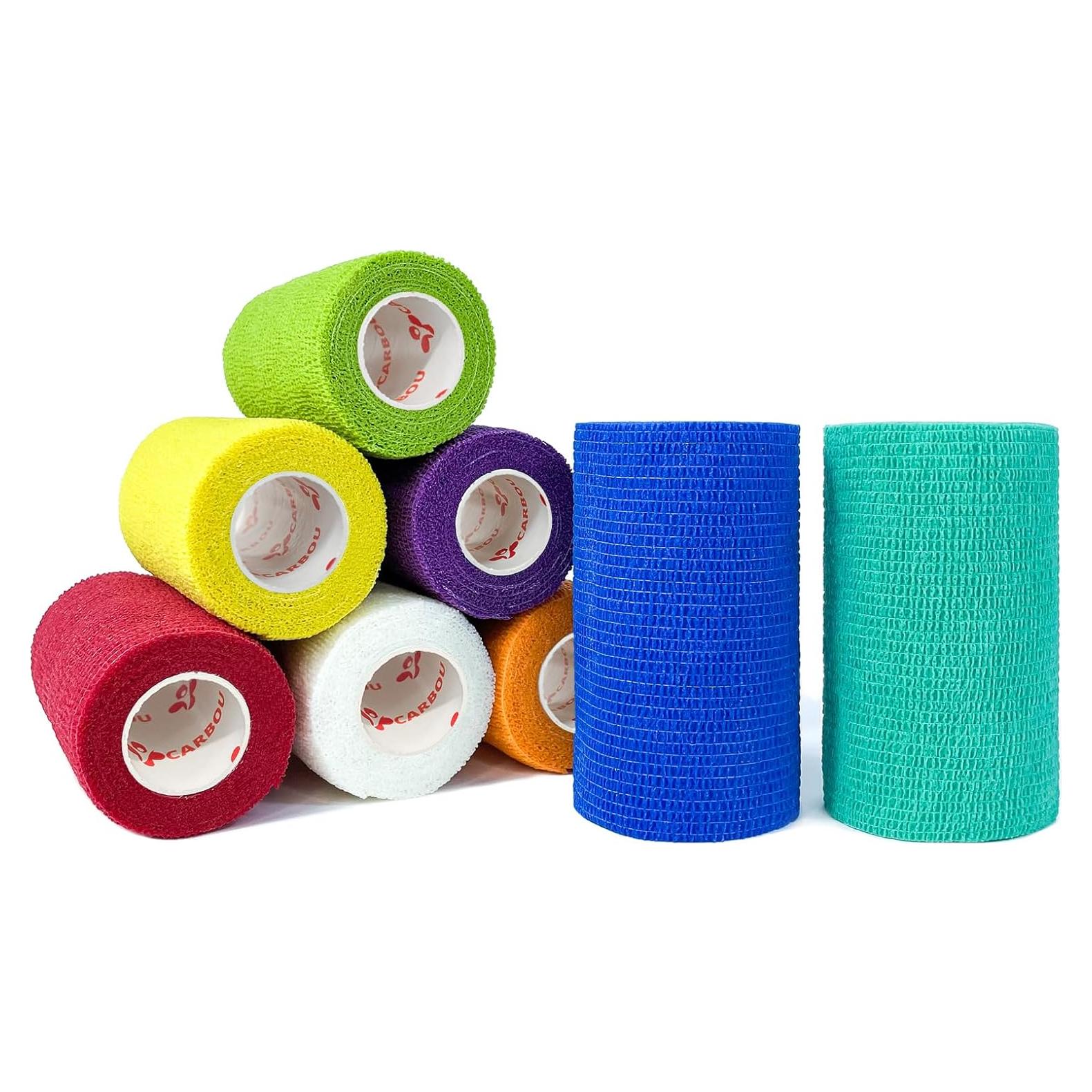 Venda Autoadhesiva Elástica CARBOU 8 Colores 10.16 cm x 4.57 m