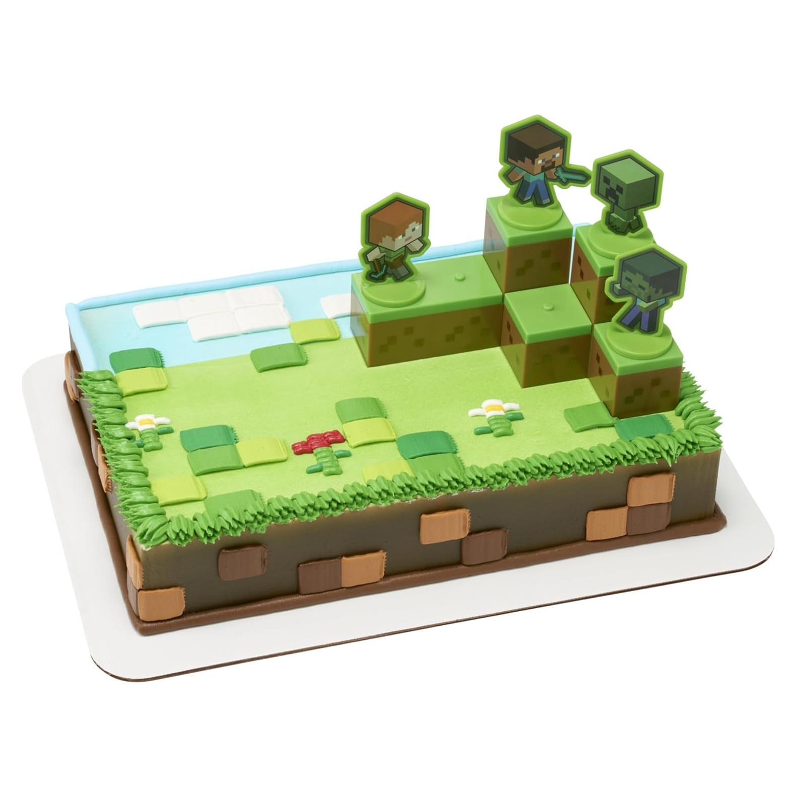 Adorno de Pastel DecoSet Minecraft Mobs Beware 6 Piezas