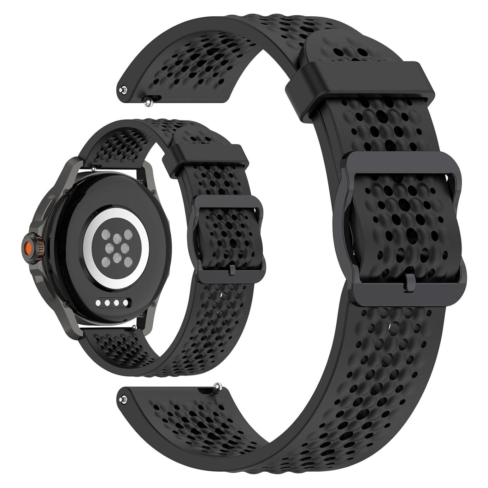 Correa de Silicona 22mm AWADUO para Xiaomi Watch S4/S3/S2 - Negro