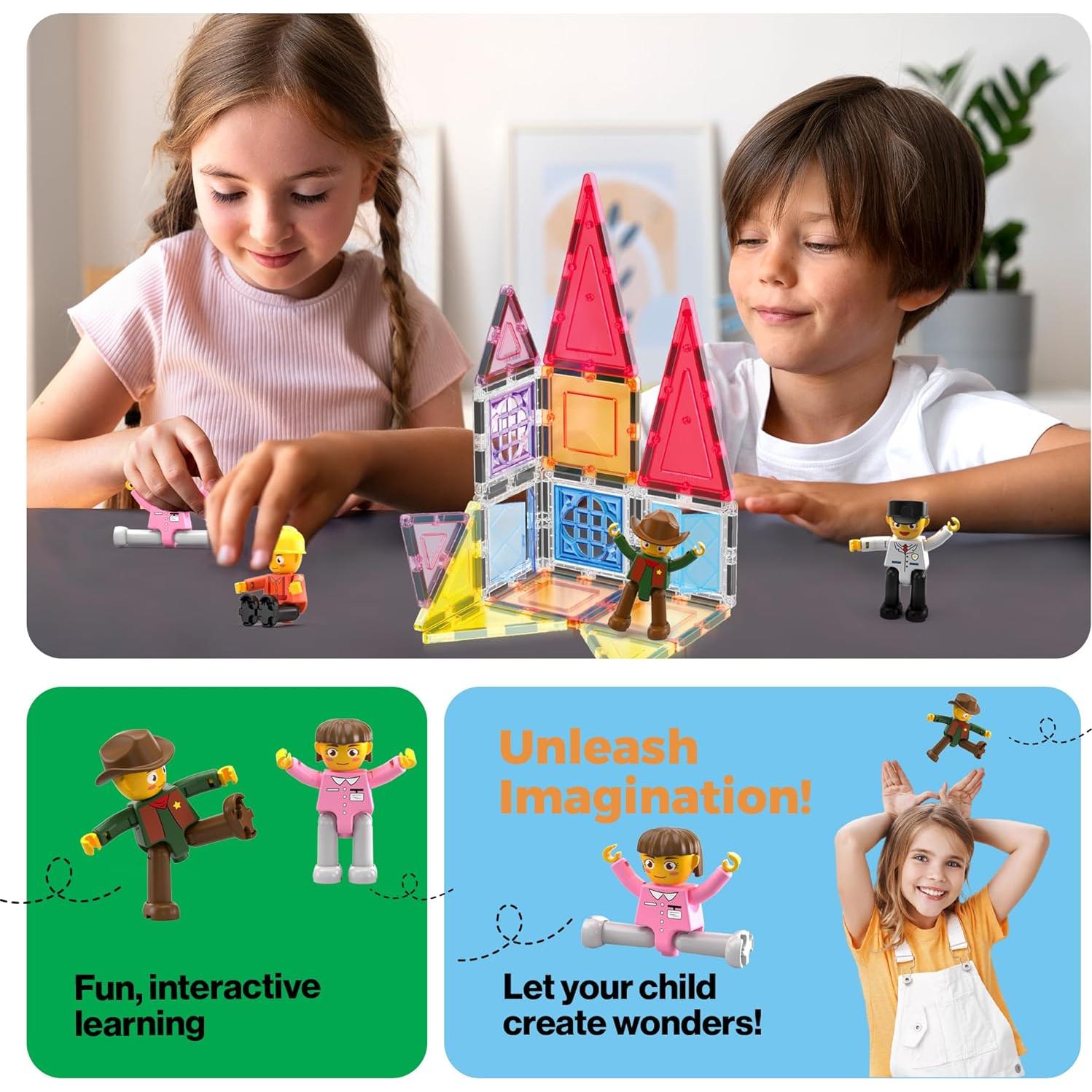 PicassoTiles Juguete de Construcción 4 Profesiones STEM PTA02