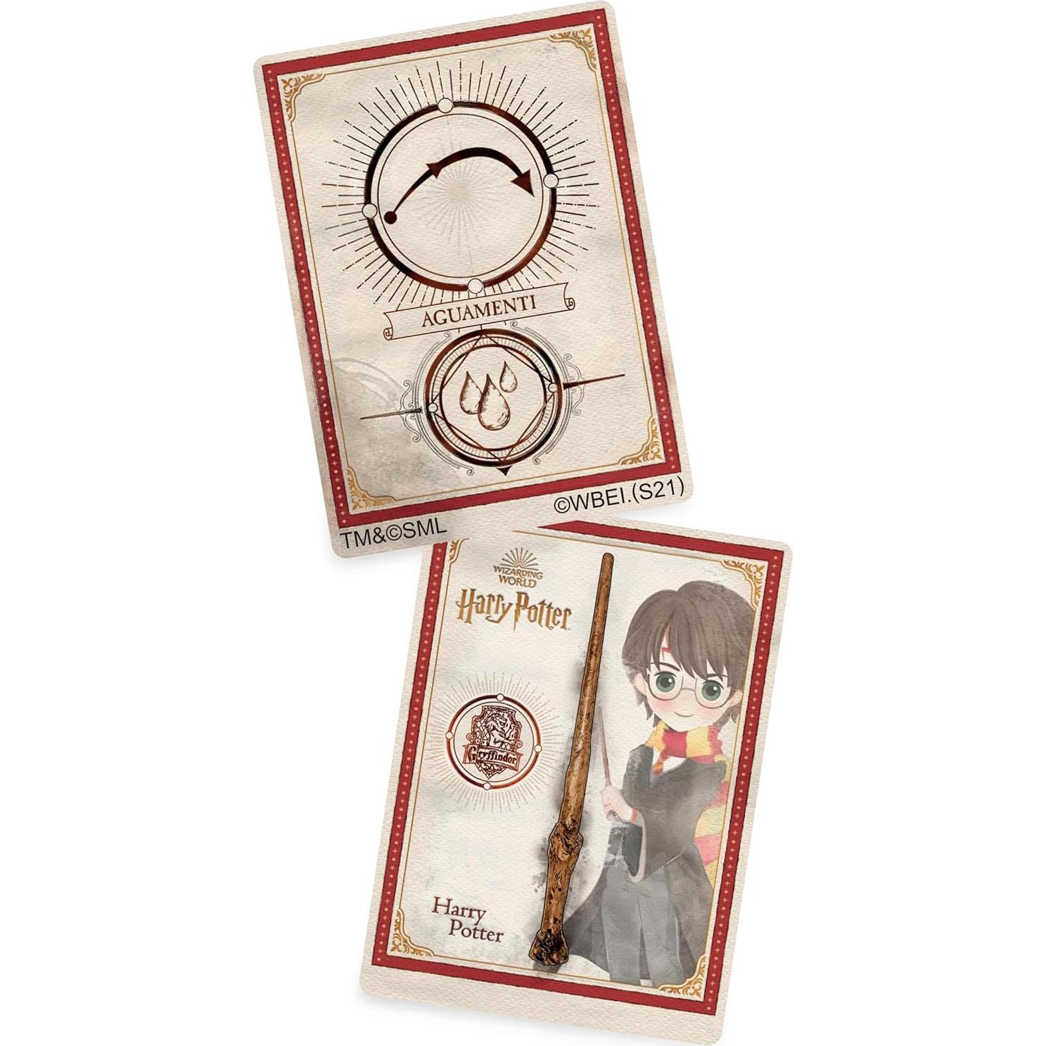 Varita Mágica Harry Potter 30 cm con Tarjeta de Hechizo