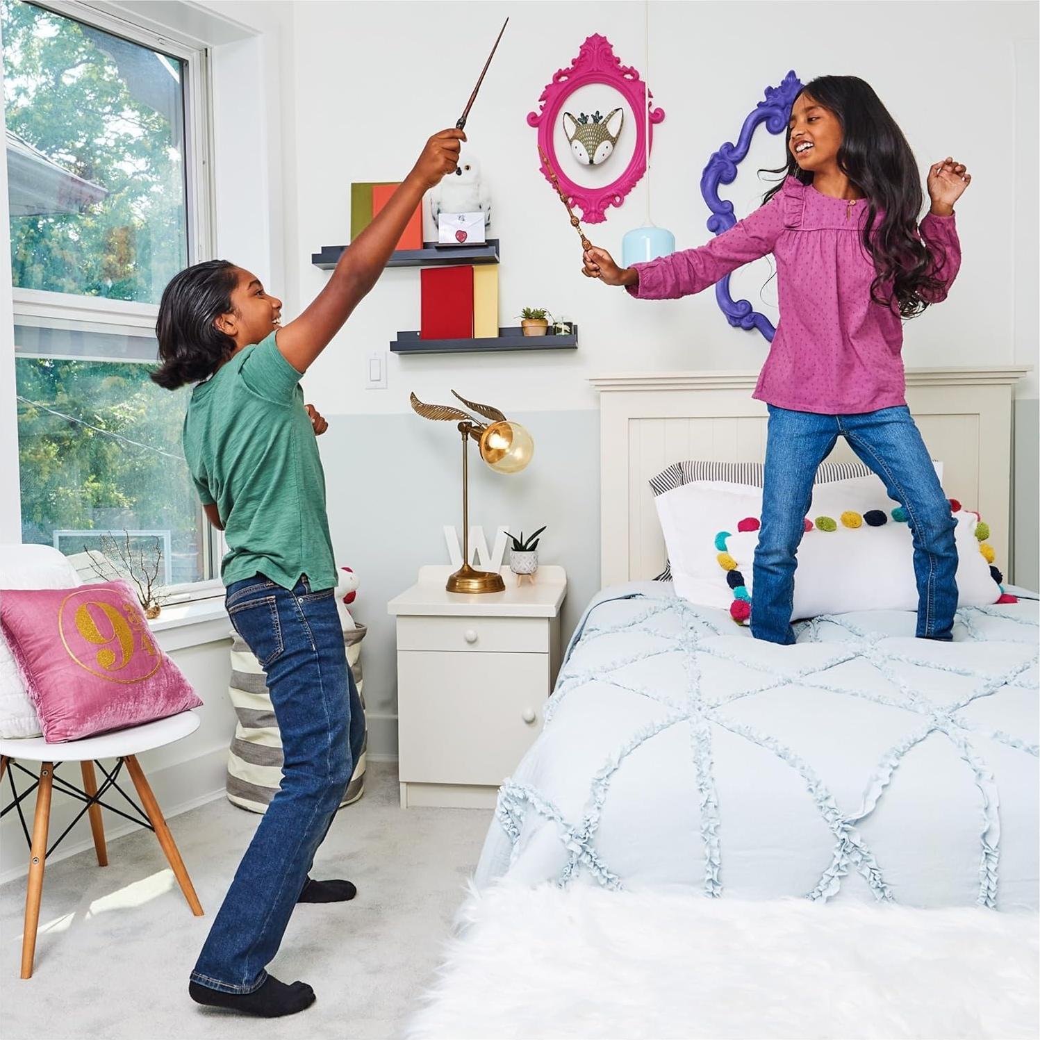 Varita Mágica Harry Potter 30 cm con Tarjeta de Hechizo