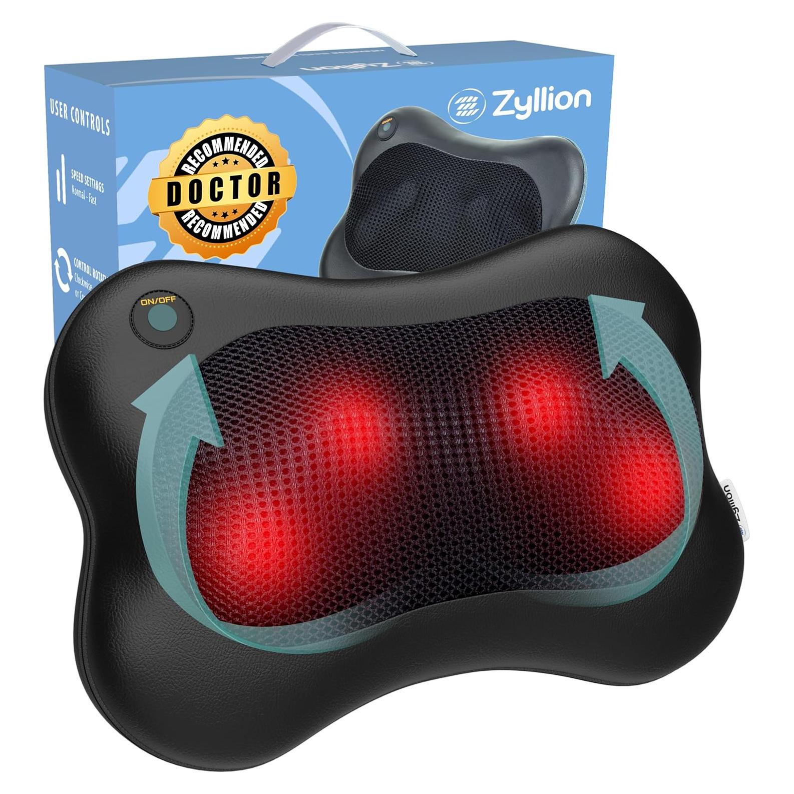 Masajeador Zyllion ZMA-13 para Espalda y Cuello con Calor