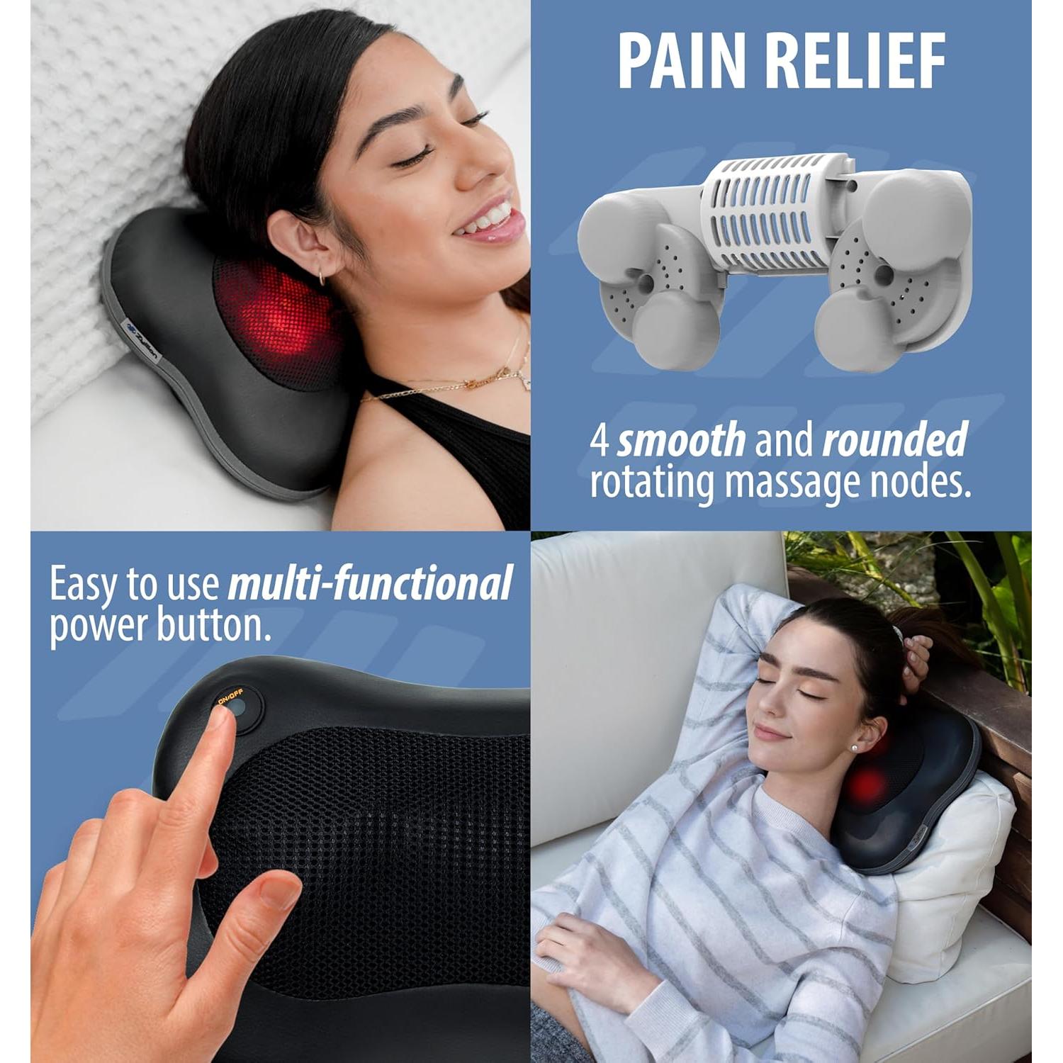 Masajeador Zyllion ZMA-13 para Espalda y Cuello con Calor