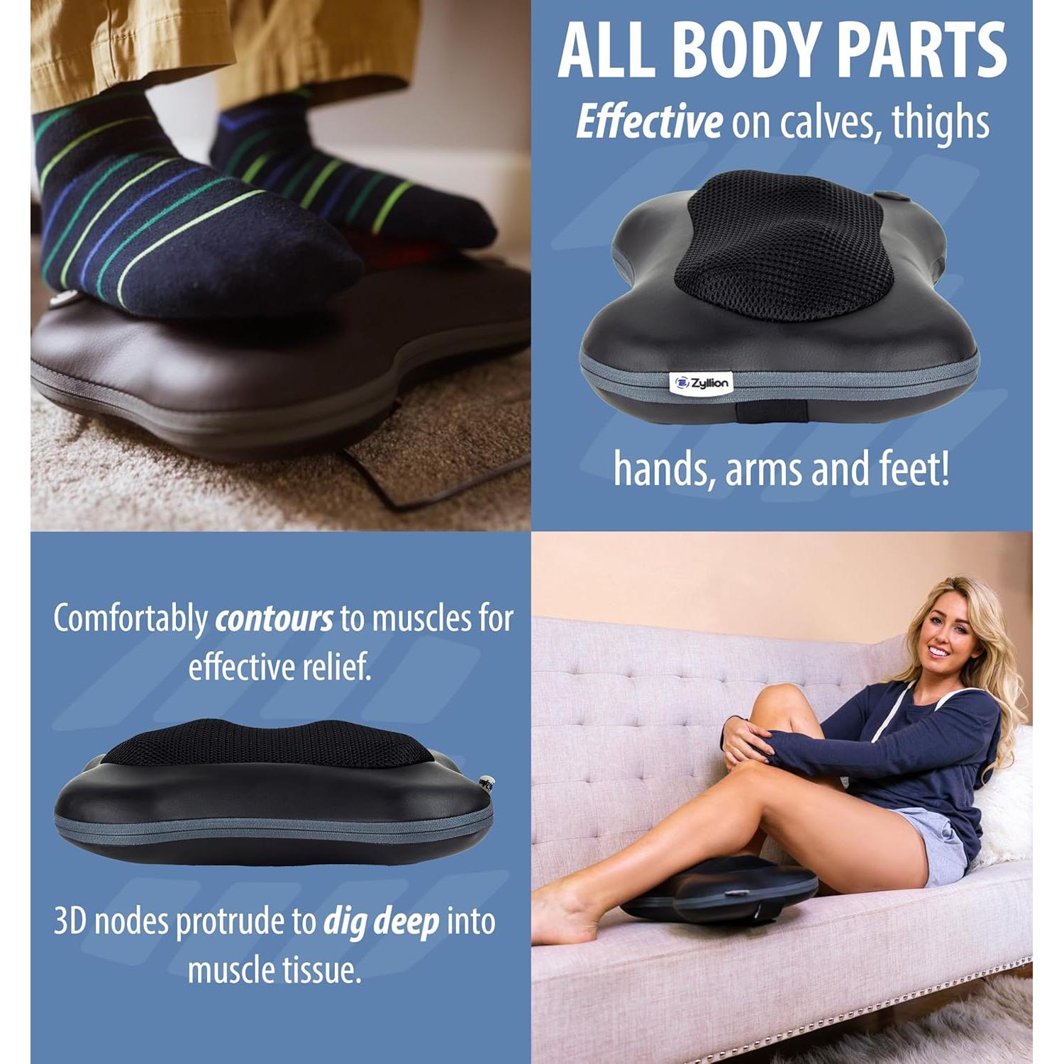 Masajeador Zyllion ZMA-13 para Espalda y Cuello con Calor