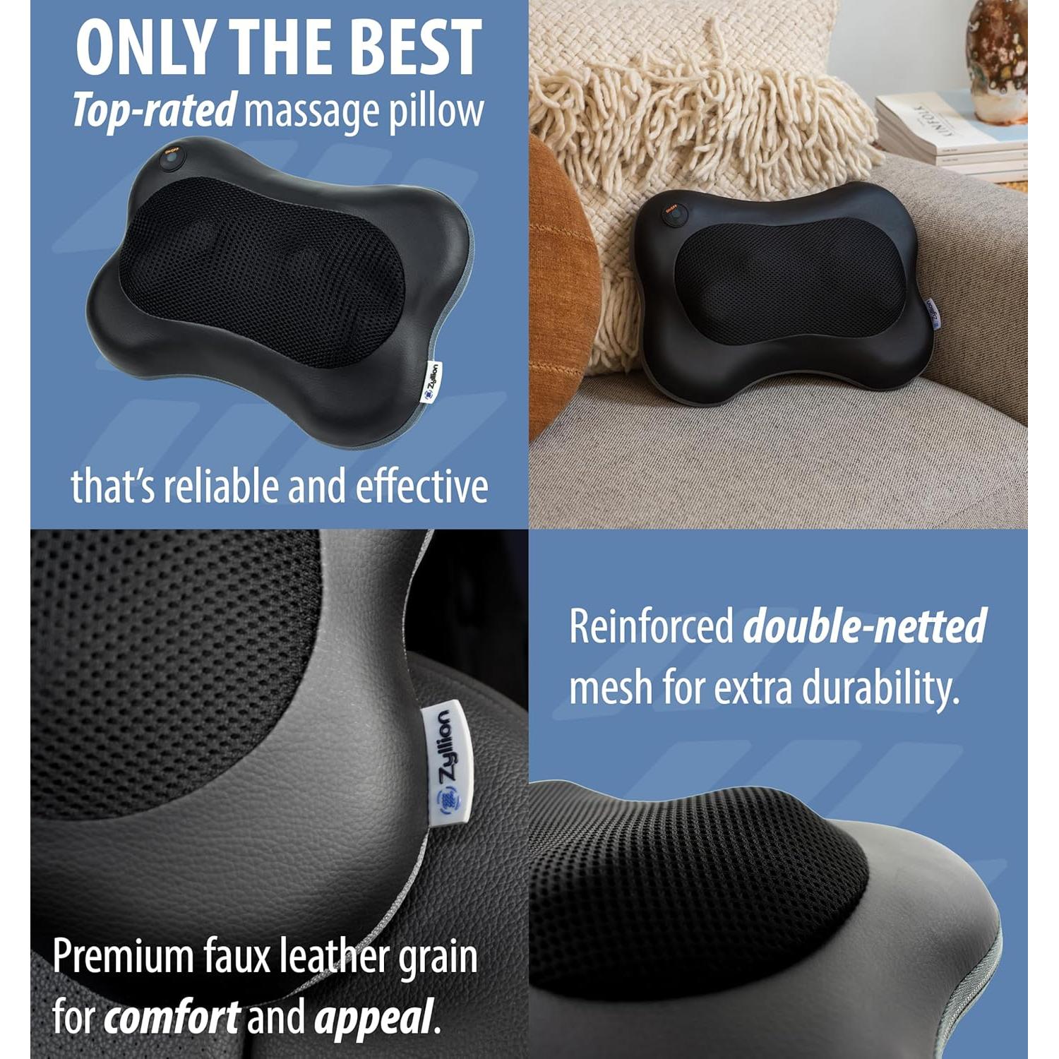 Masajeador Zyllion ZMA-13 para Espalda y Cuello con Calor