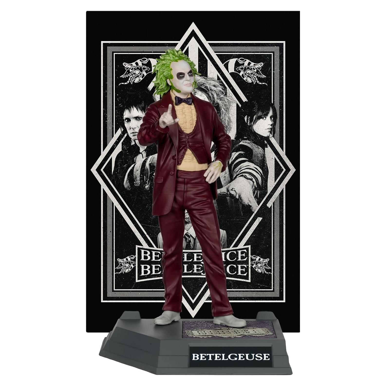 Figura Beetlejuice 15.24 cm McFarlane Toys 2024 Detallada