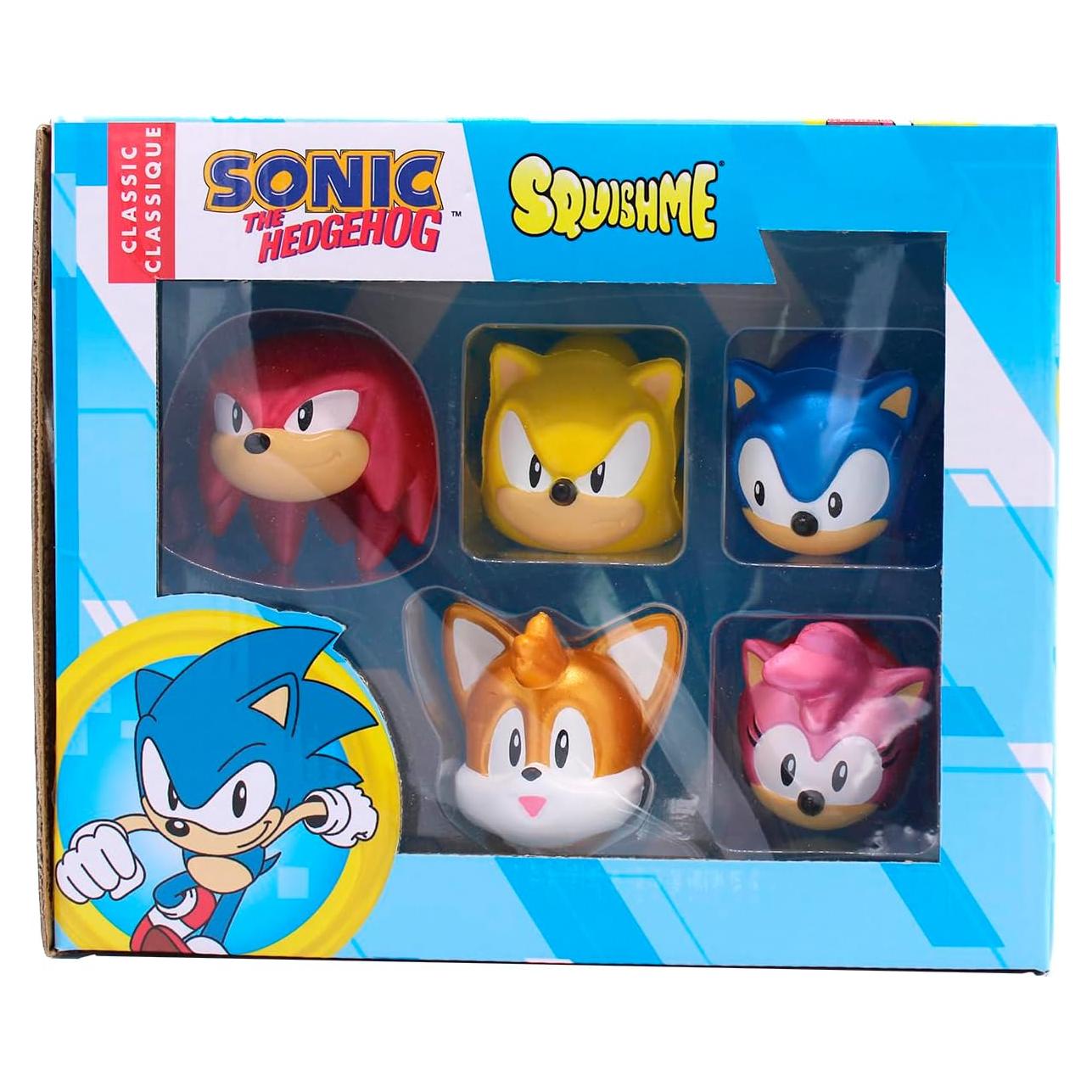 Caja de Coleccionista Sonic SquishMe Serie 1 - 5 Piezas Aromatizadas