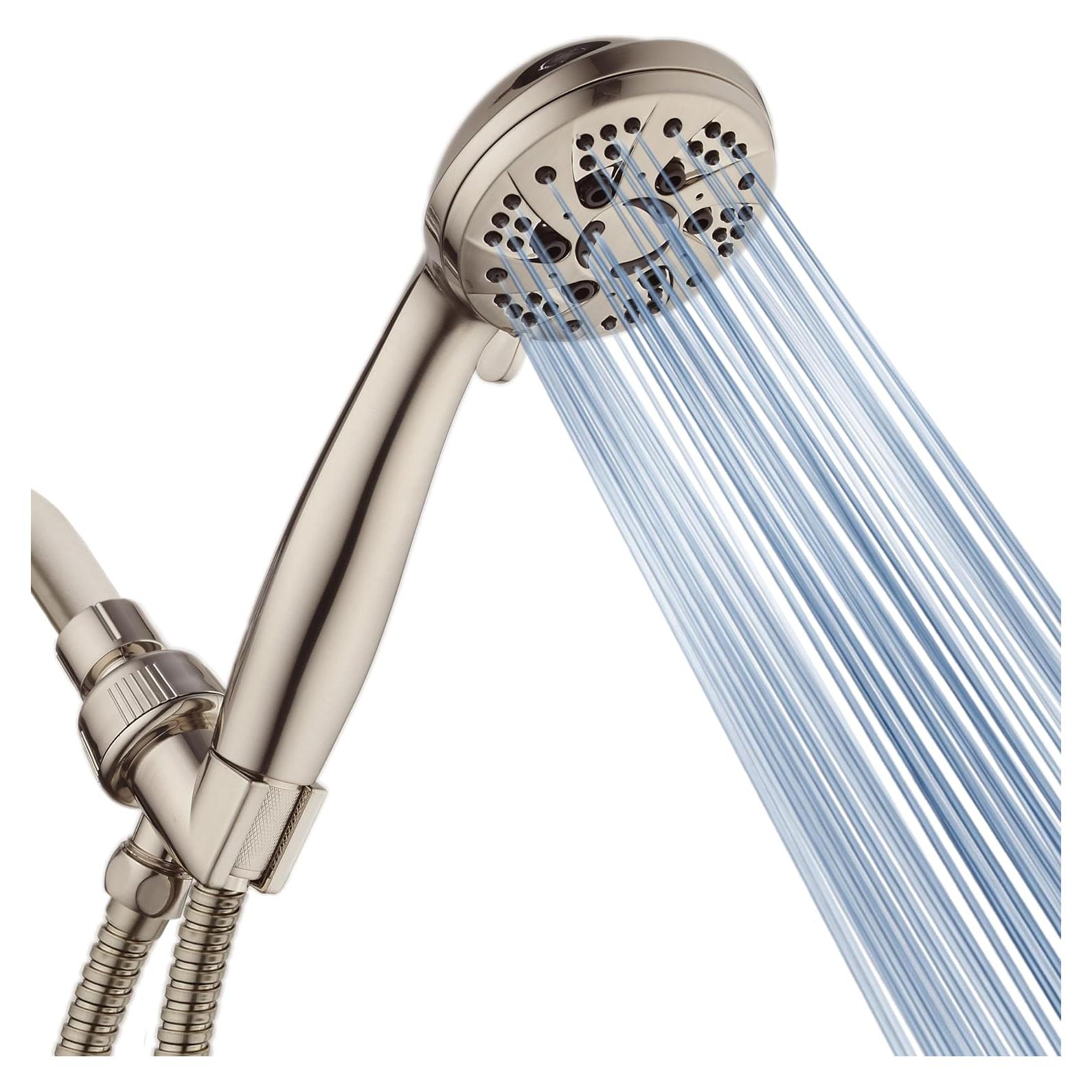 Ducha de Mano AquaDance 6 Configuraciones Niquel Cepillado