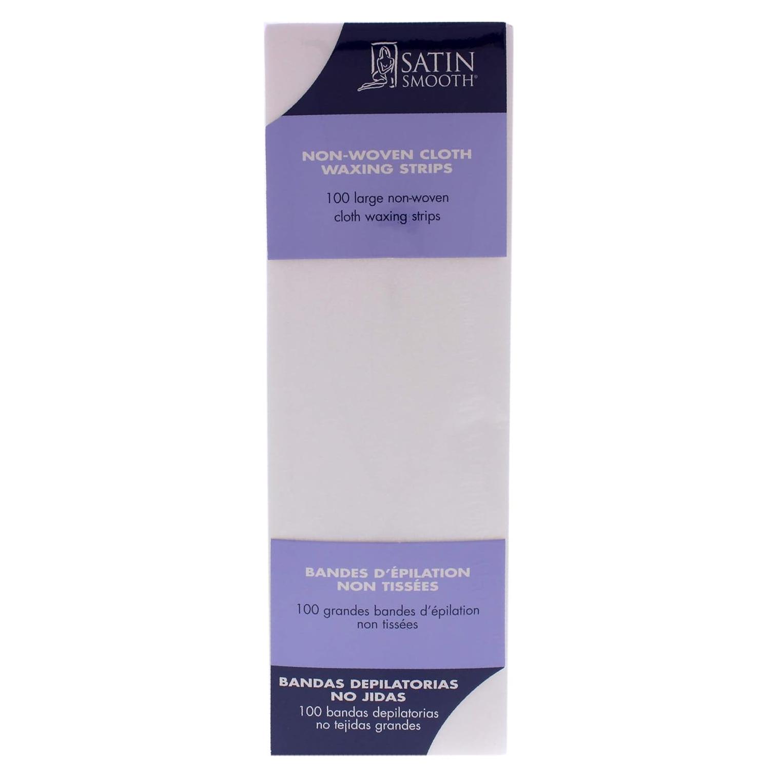 Tiras de Cera No Tejida Satin Smooth Grande 100 Unidades