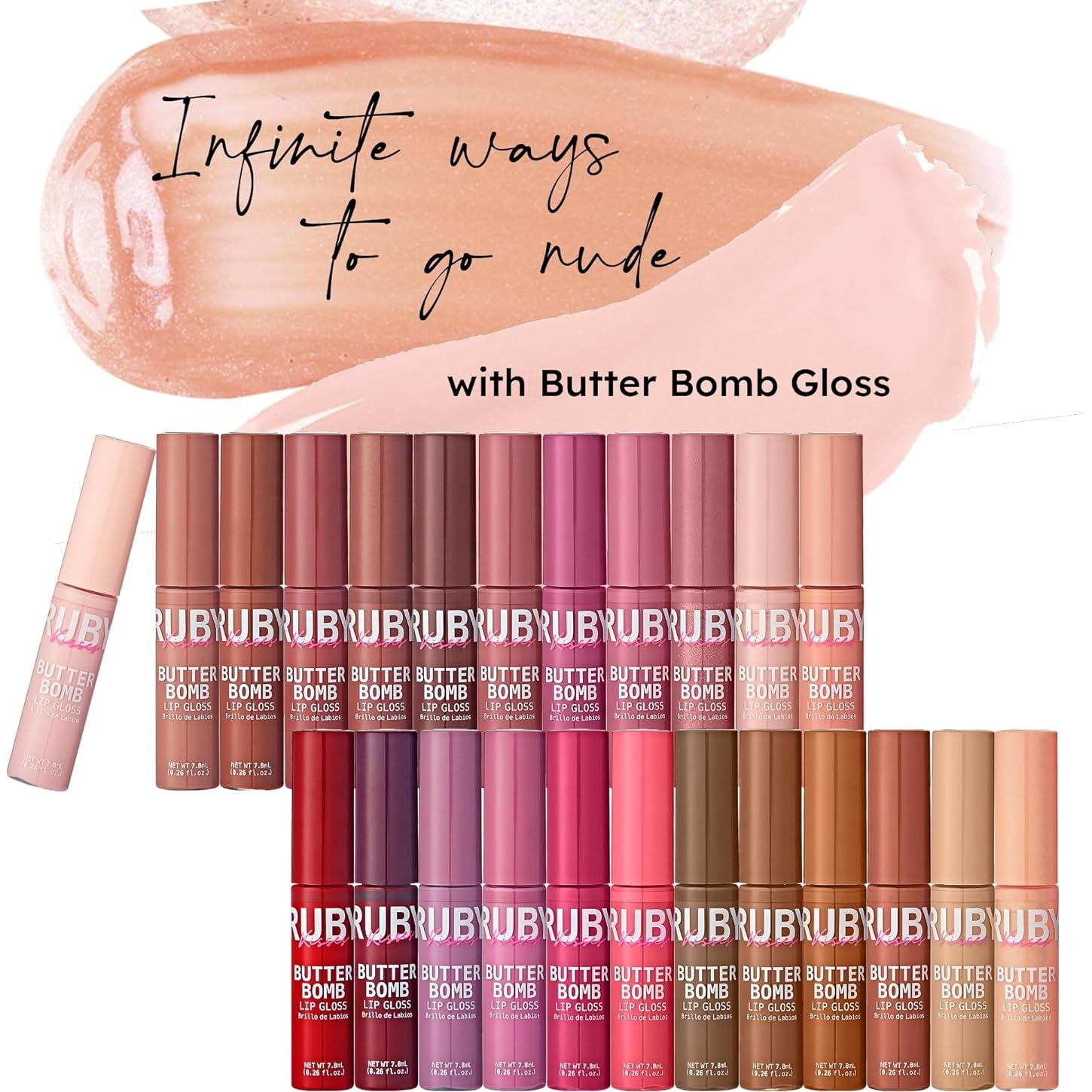 Brillo de Labios Ruby Kisses Butter Bomb 7.8mL No Pegajoso