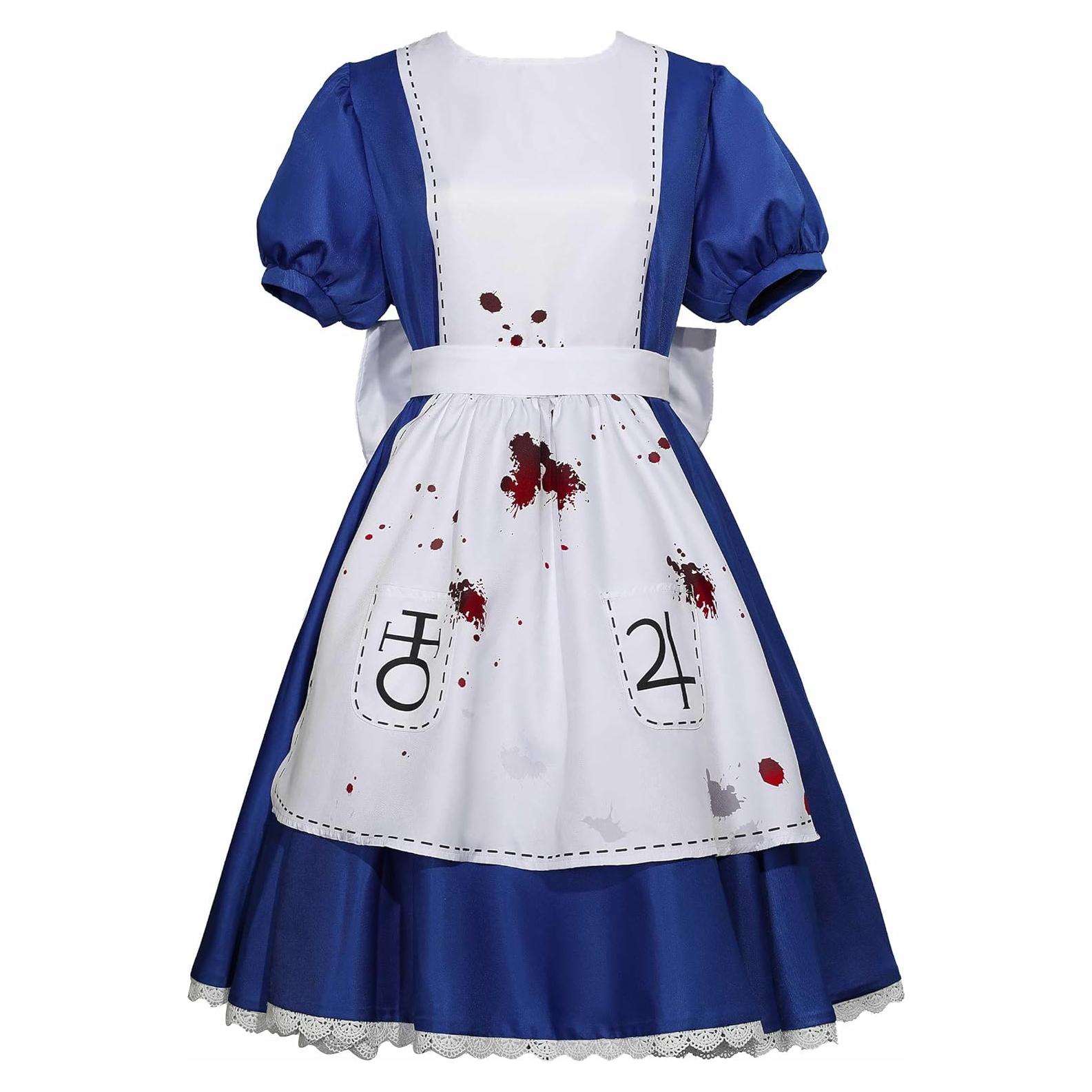 Disfraz de Cosplay para Mujeres - Vestido de Alice con Lazo