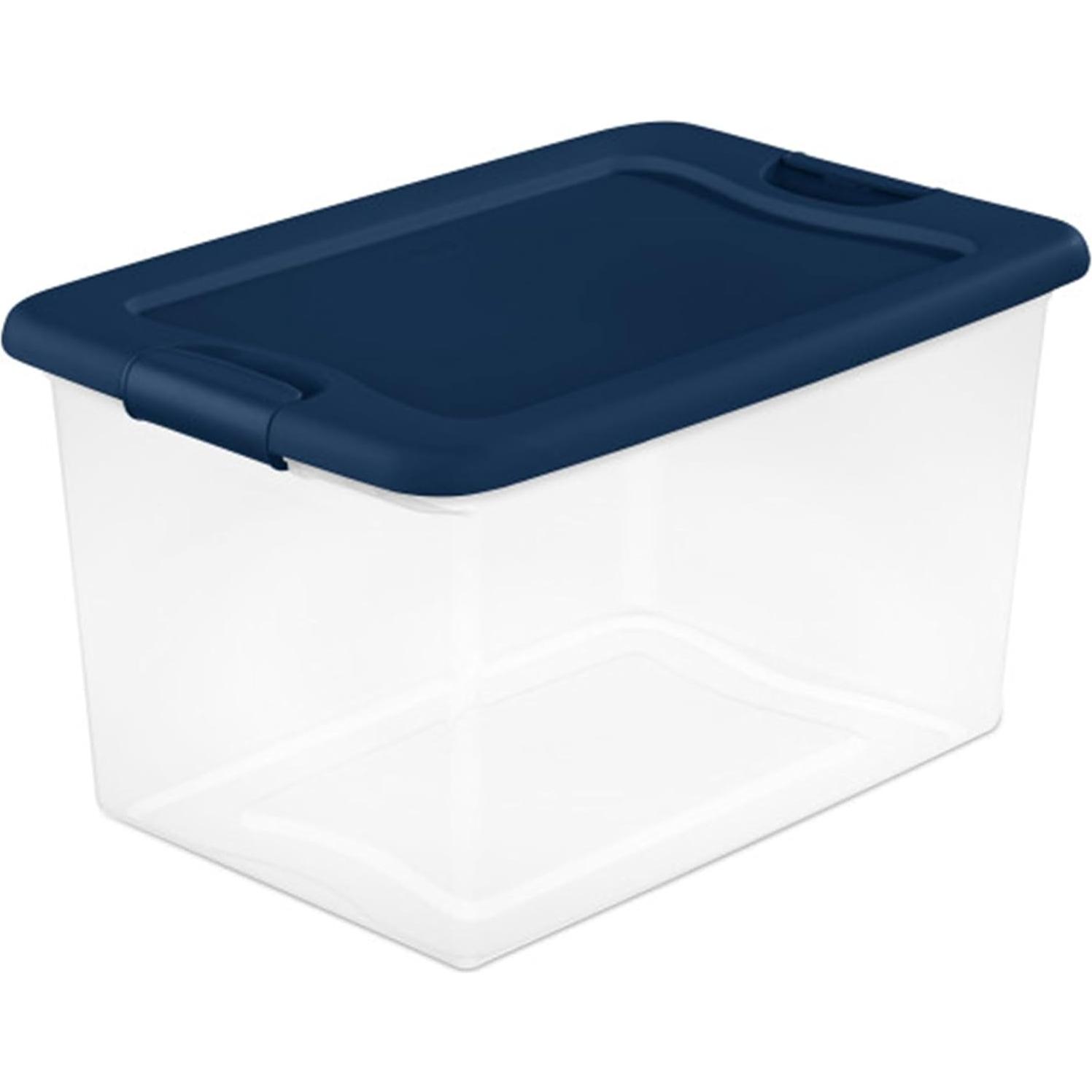 Contenedor de Almacenamiento Sterilite 6-Pack 64 Qt Azul Marino