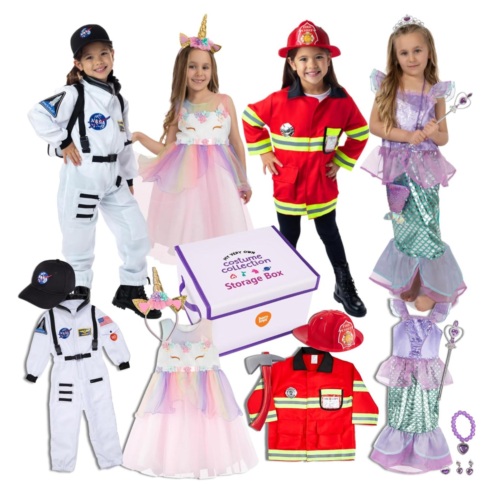 Disfraz 4-en-1 Born Toys para Niñas 4-6 Años - Lavable