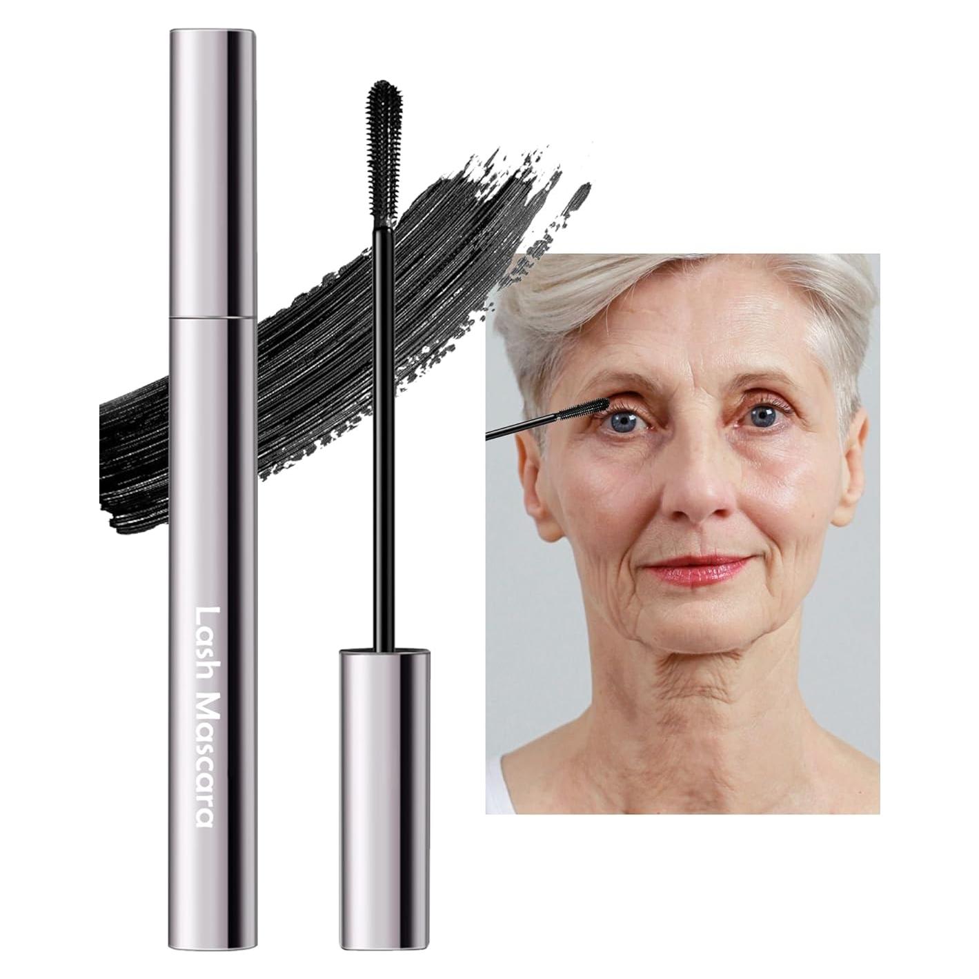 Máscara de Pestañas Hipoalergénica Lestpola Negra 12H para Mujeres Mayores